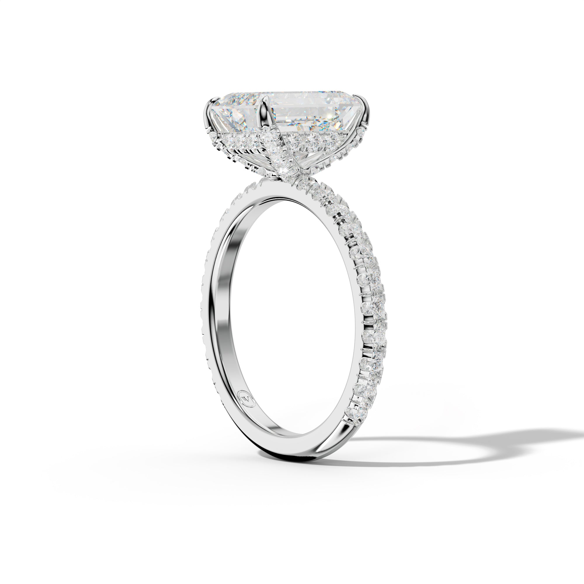 Juliet Emerald Cut Engagement Ring