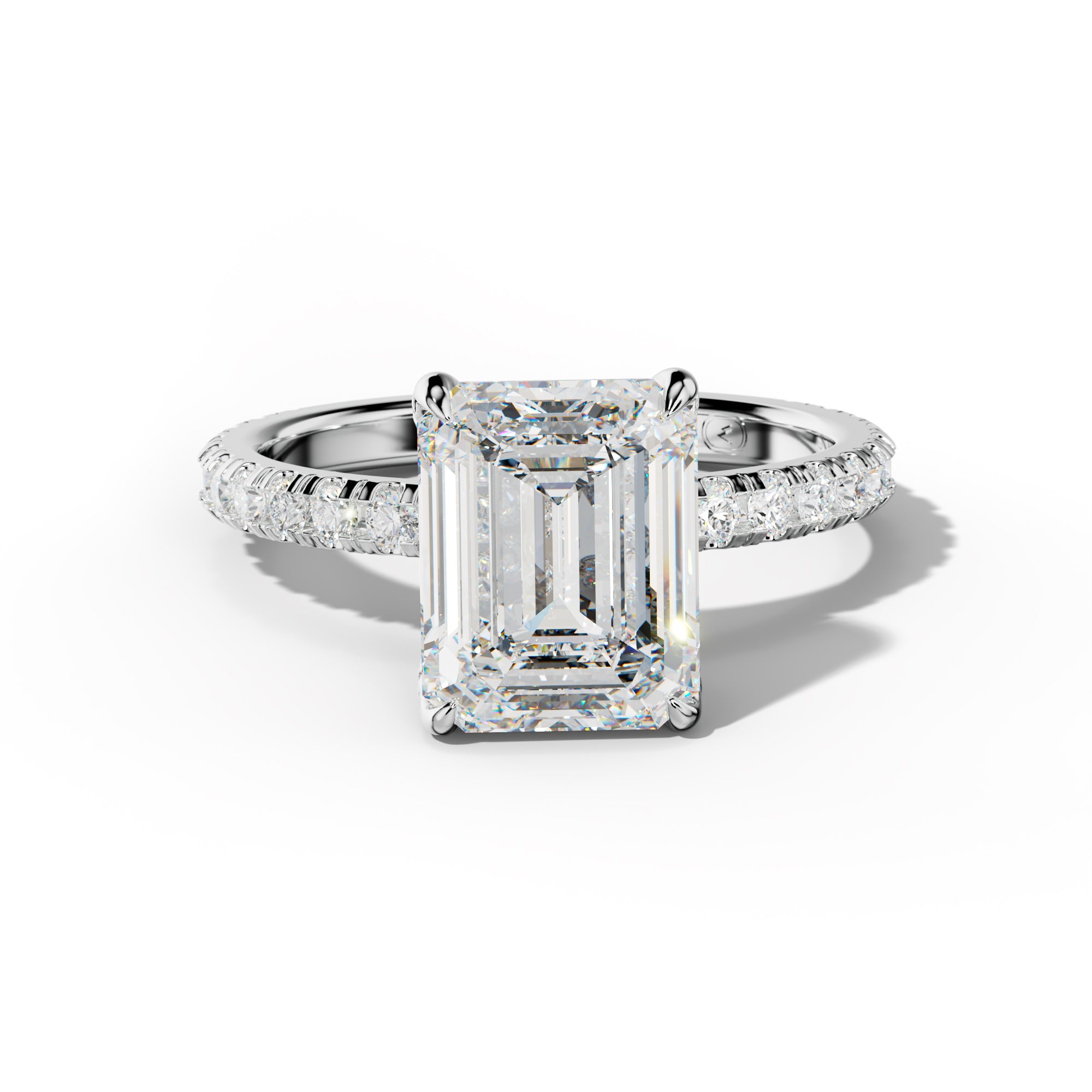 Juliet Emerald Cut Engagement Ring