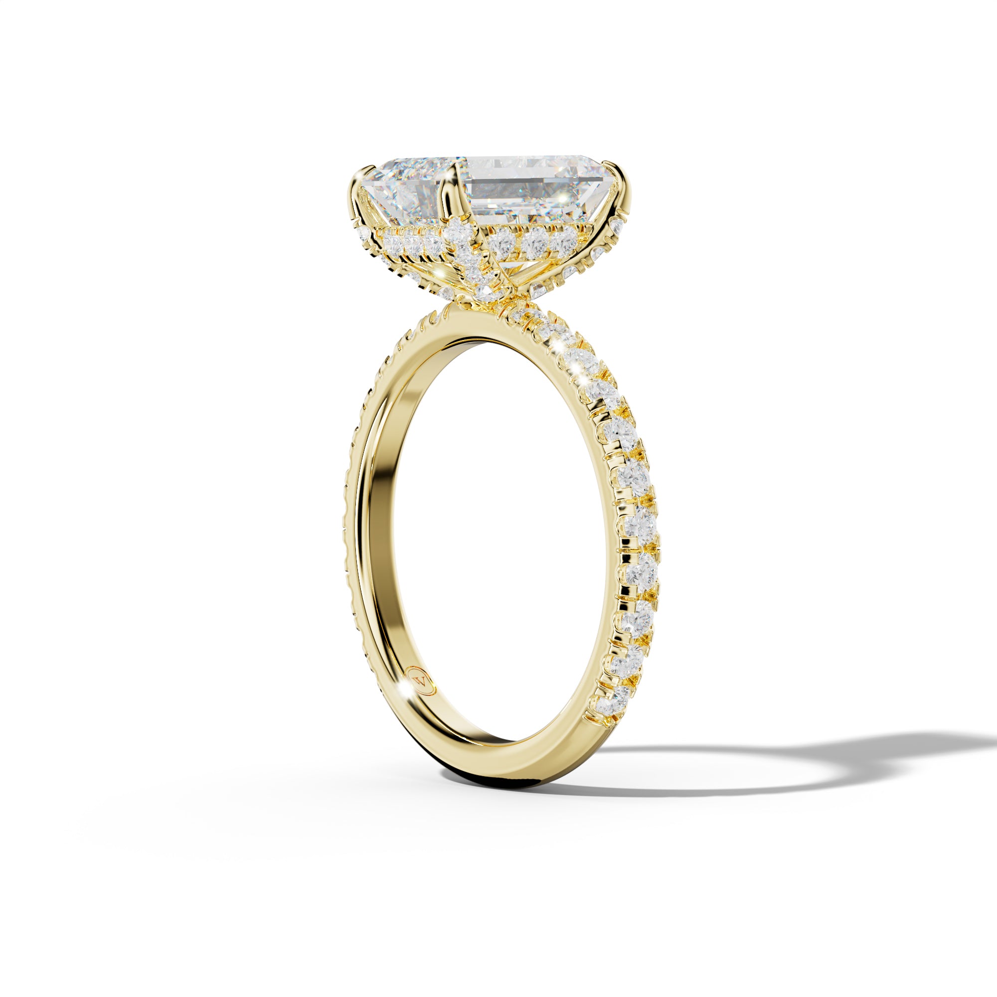 Juliet Emerald Cut Engagement Ring