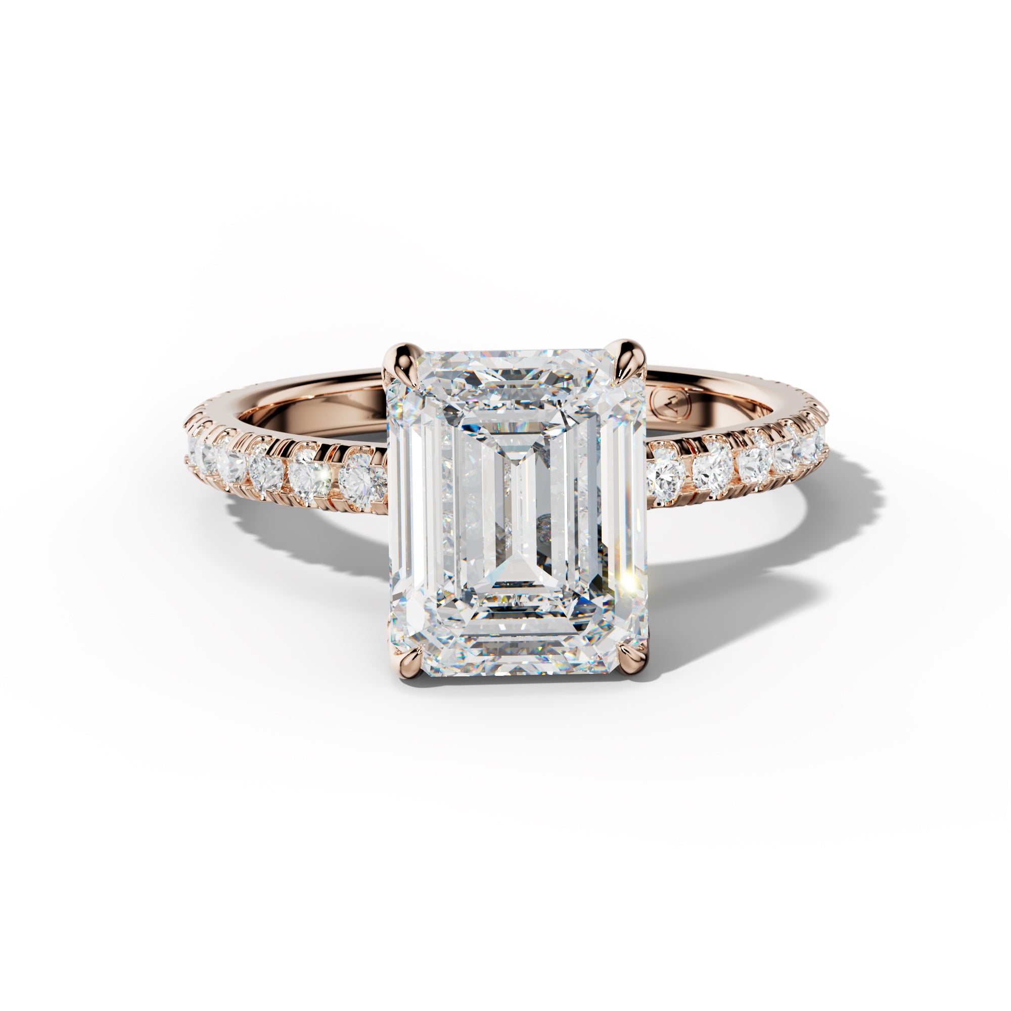 Juliet Emerald Cut Engagement Ring