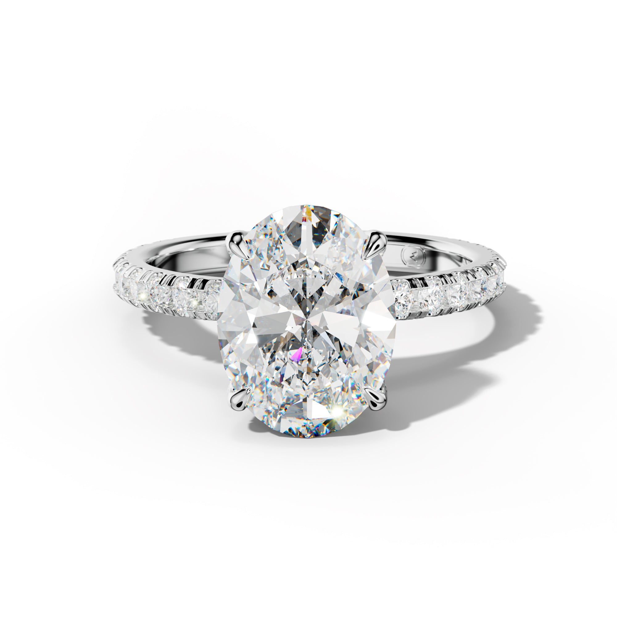 Juliet Oval Diamond Engagement Ring