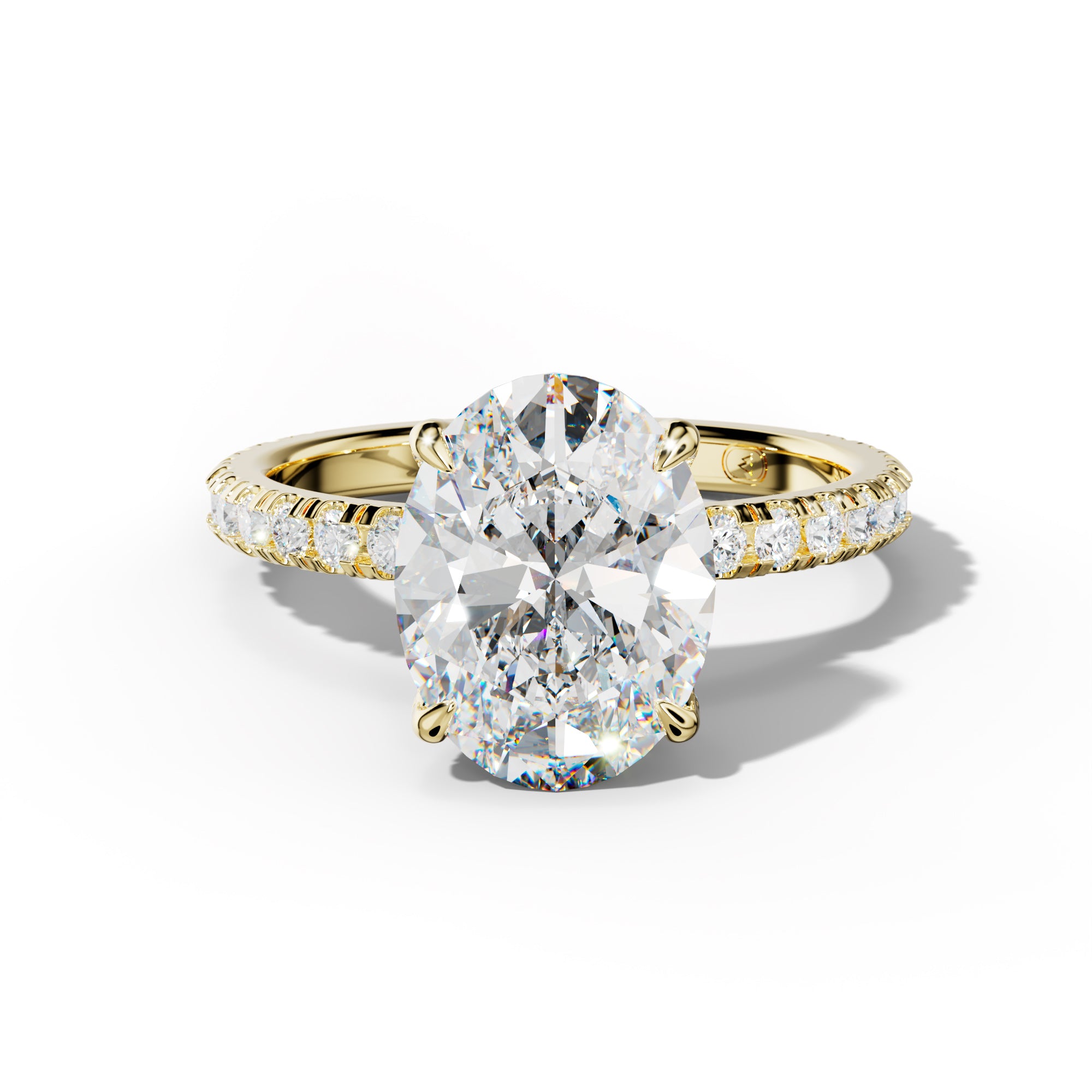 Juliet Oval Diamond Engagement Ring
