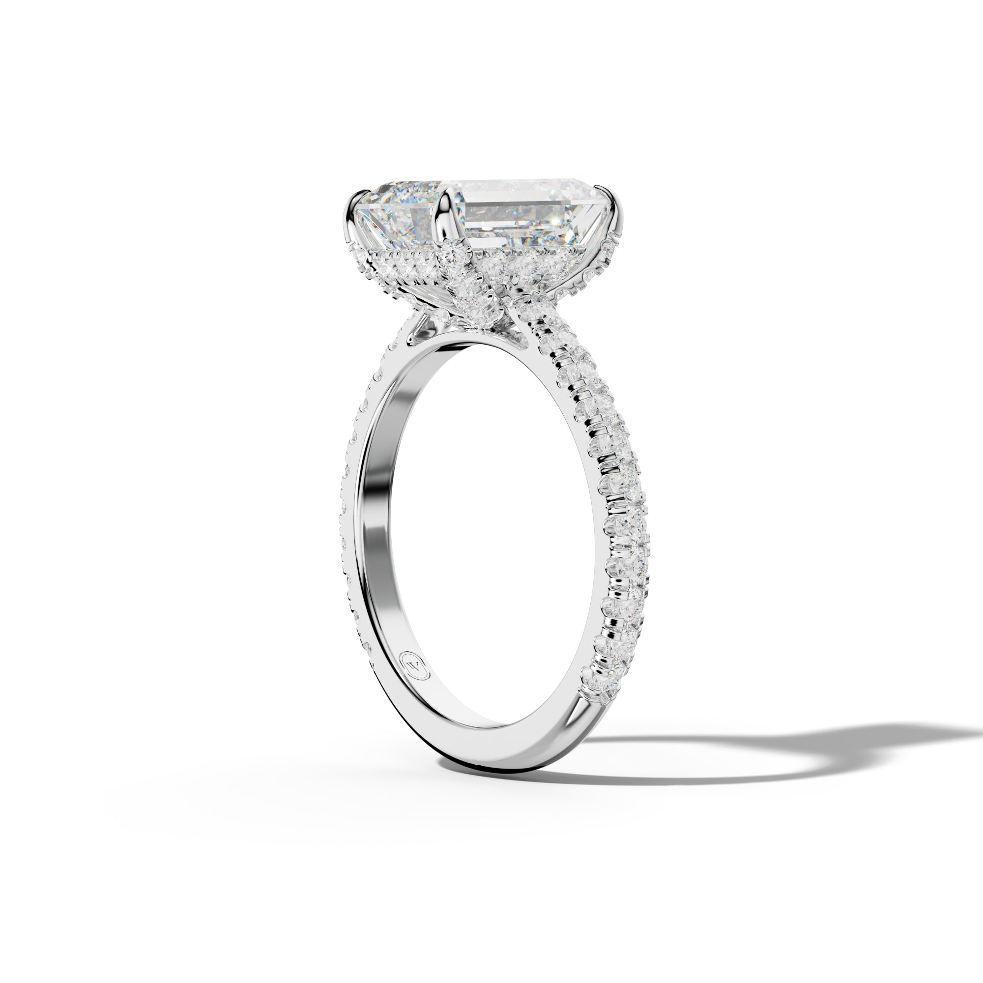 Stella Emerald Cut Engagement Ring