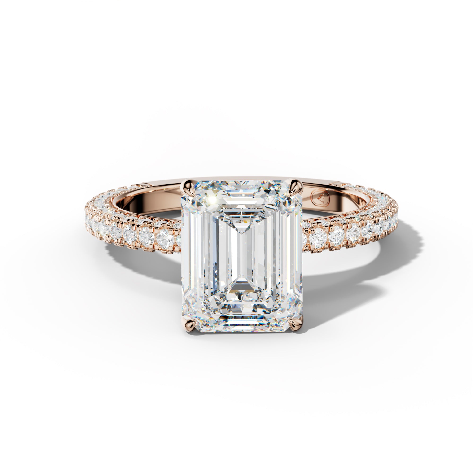 Caroline Emerald Cut Engagement Ring