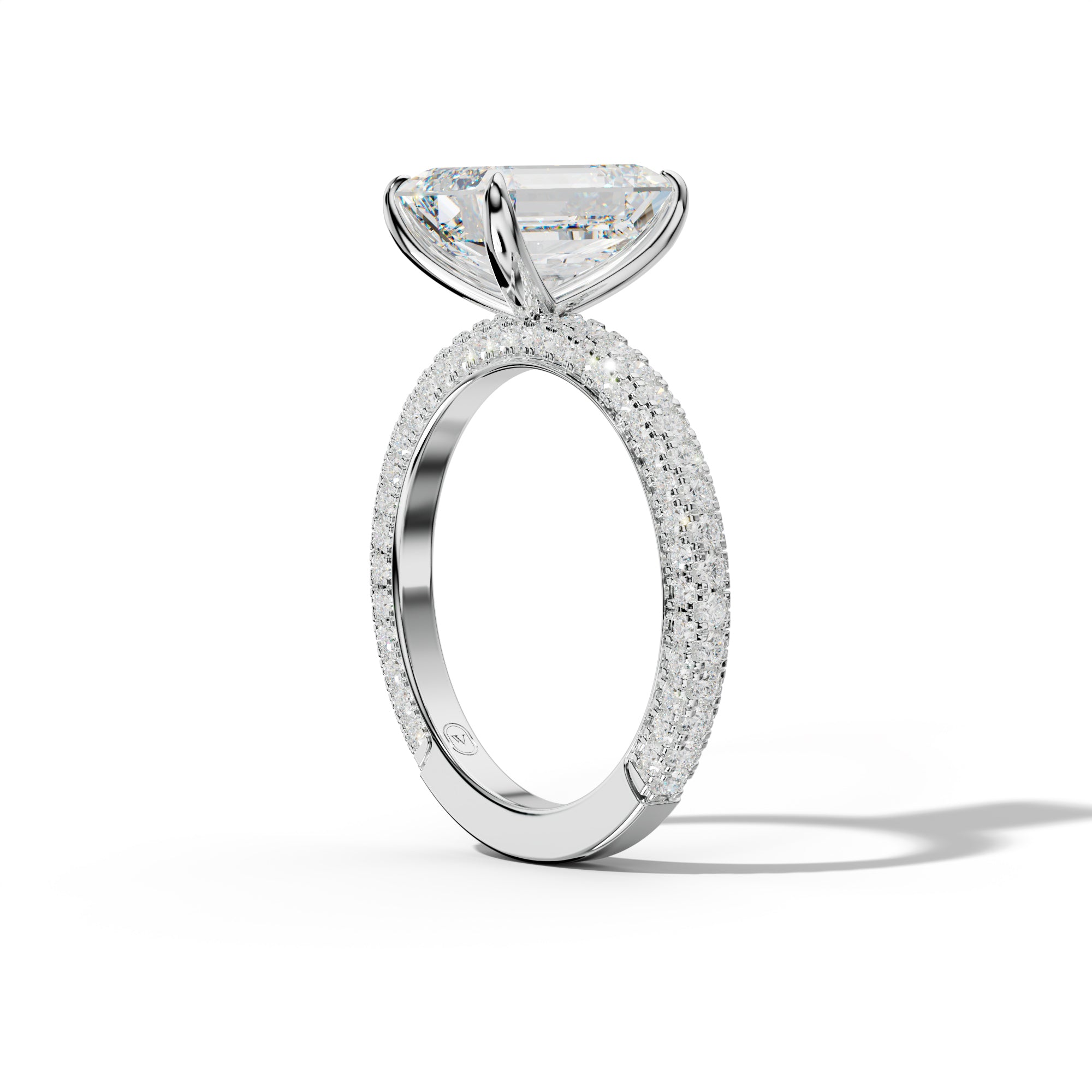 Caroline Emerald Cut Engagement Ring