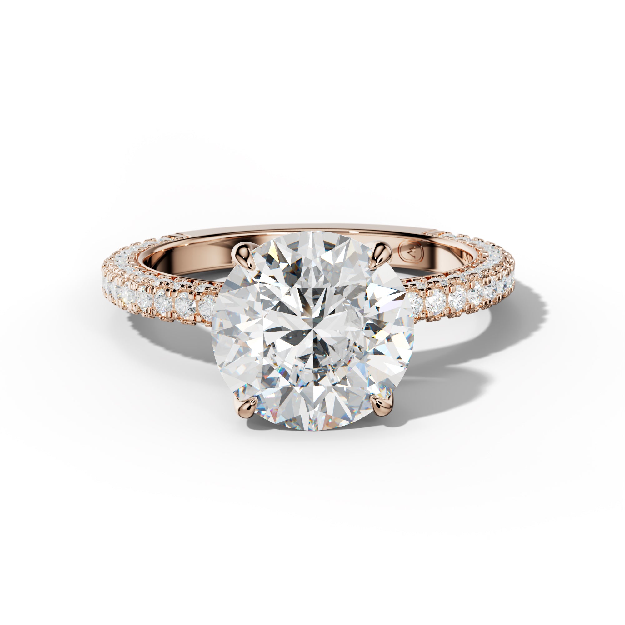 Autumn Round Diamond Engagement Ring