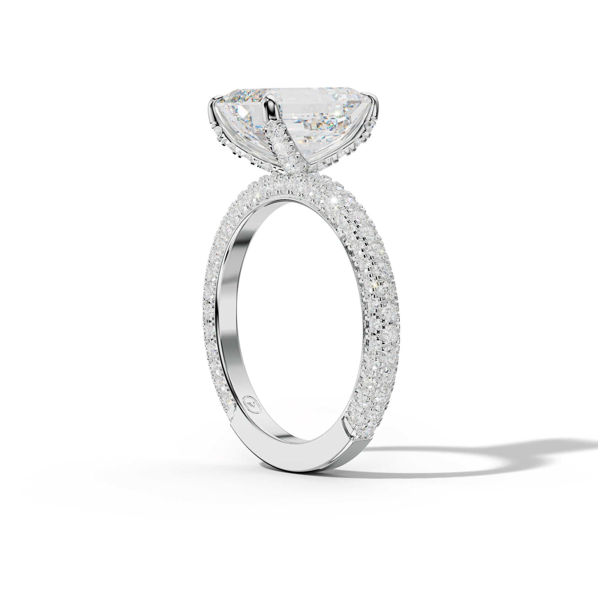 Penelope Emerald Cut Engagement Ring