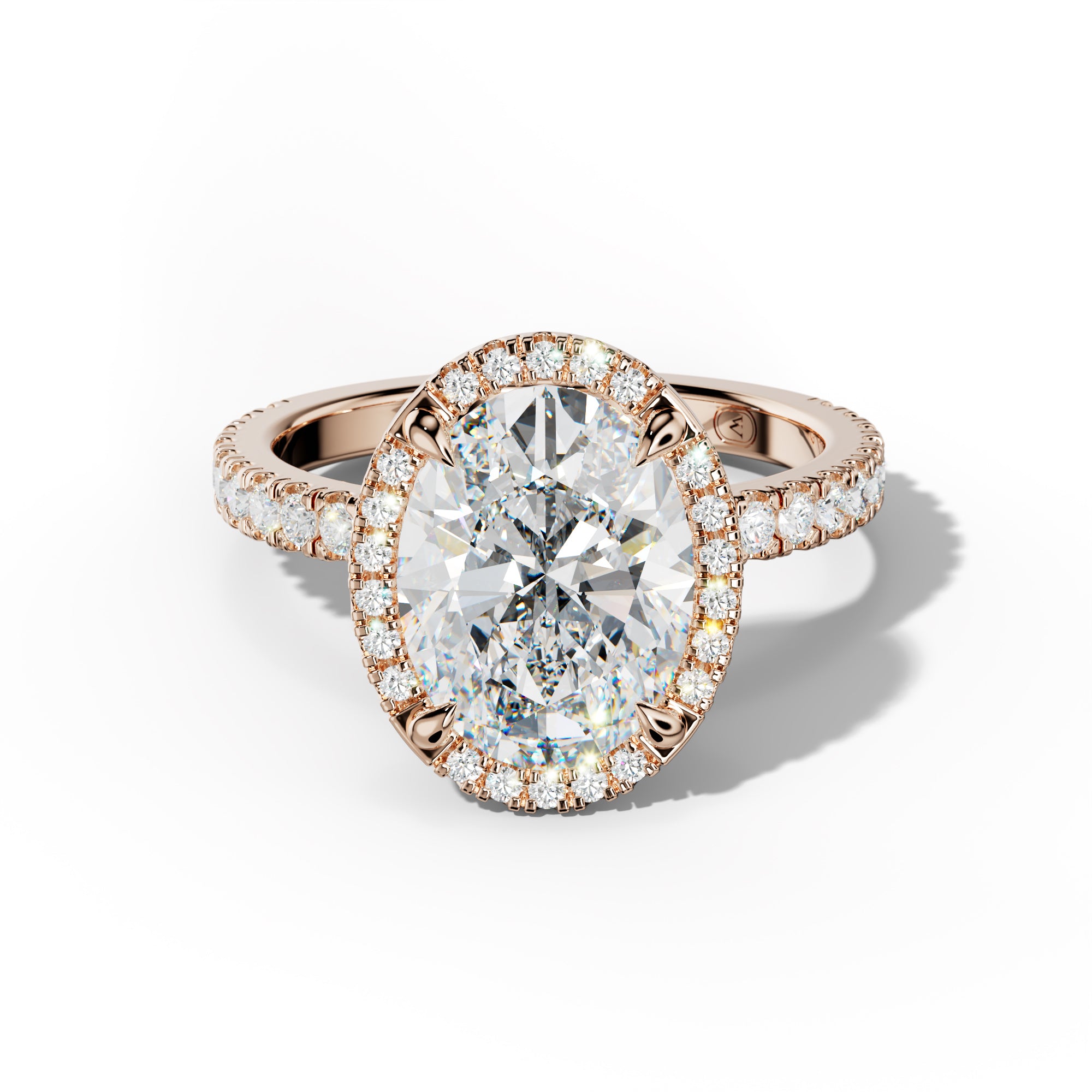 Violet Oval Diamond Engagement Ring