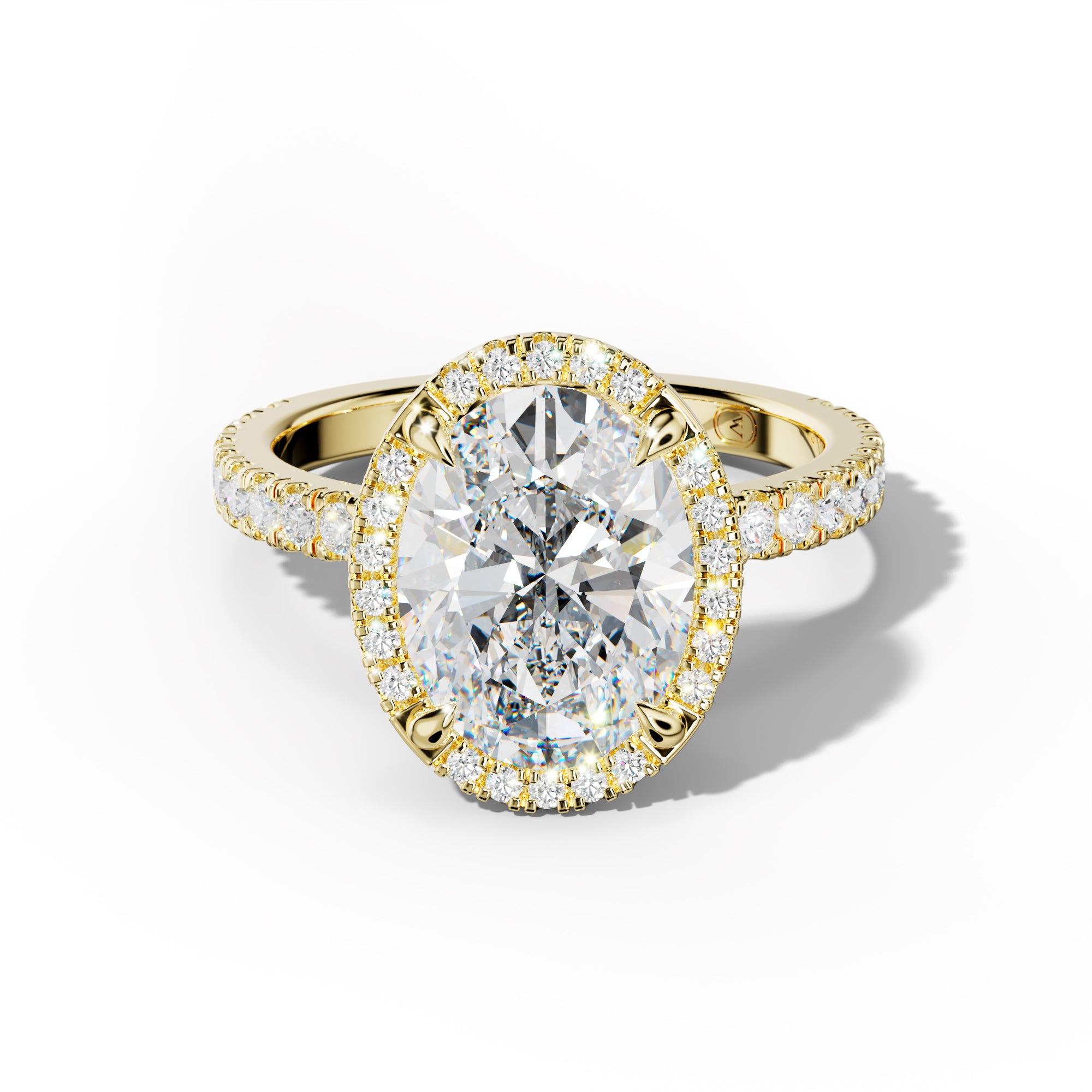 Violet Oval Diamond Engagement Ring