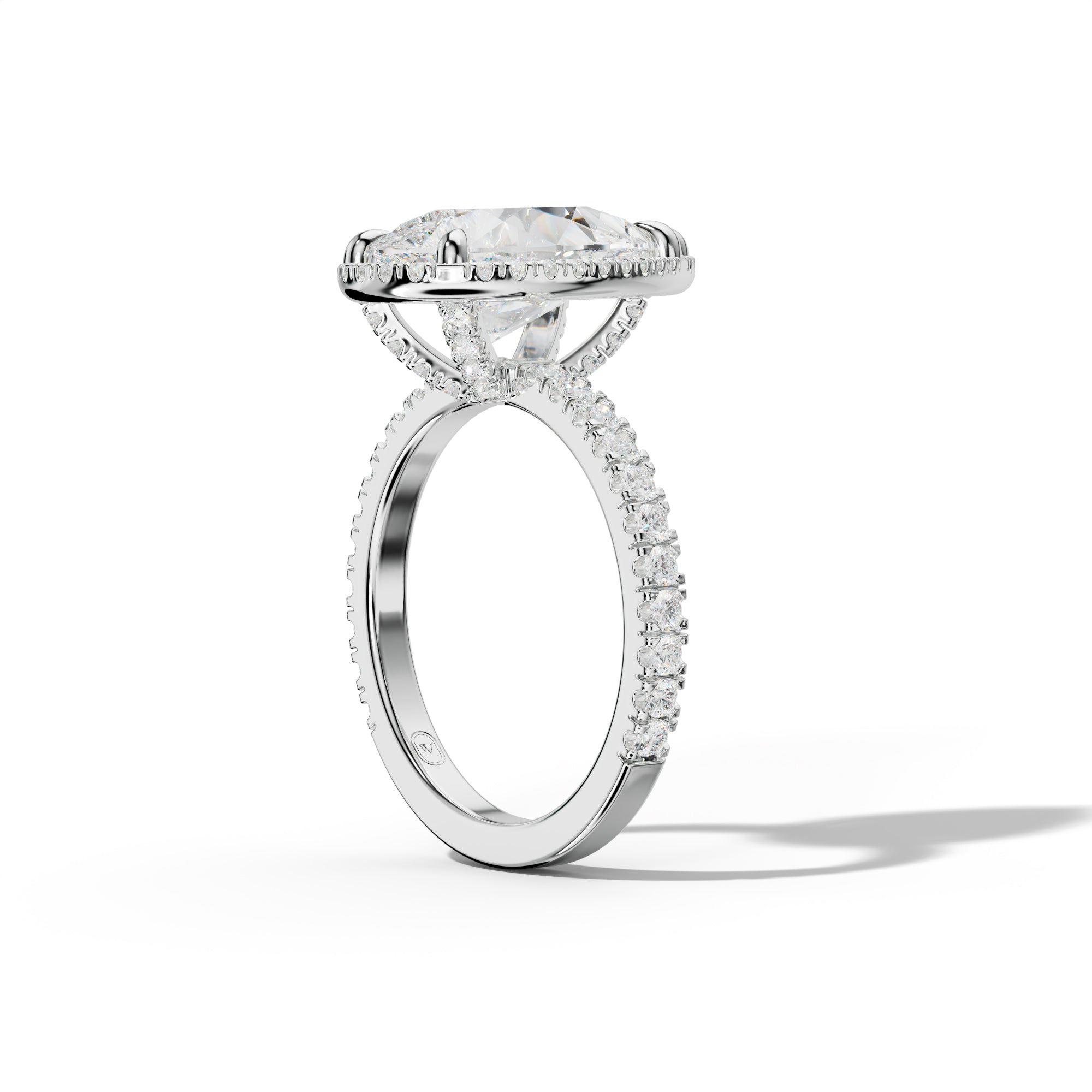 Violet Pear Shape Engagement Ring