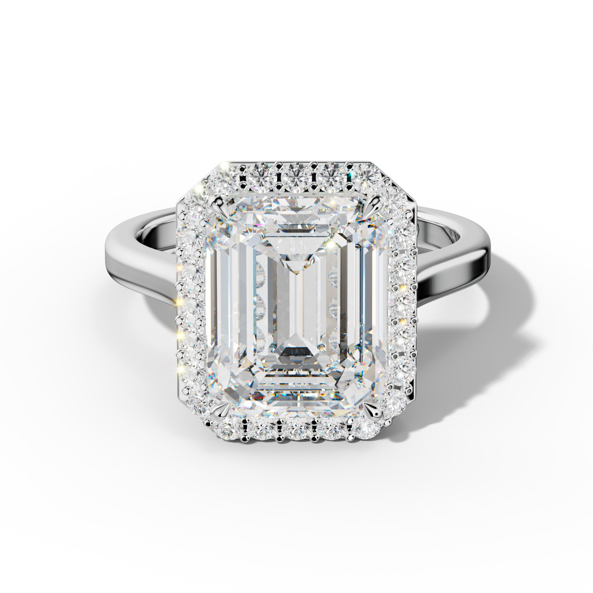 Josephine Emerald Cut Engagement Ring