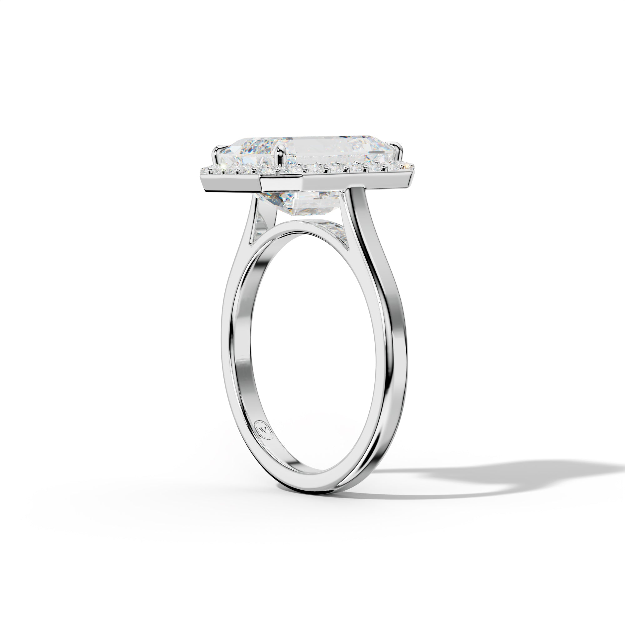 Josephine Emerald Cut Engagement Ring
