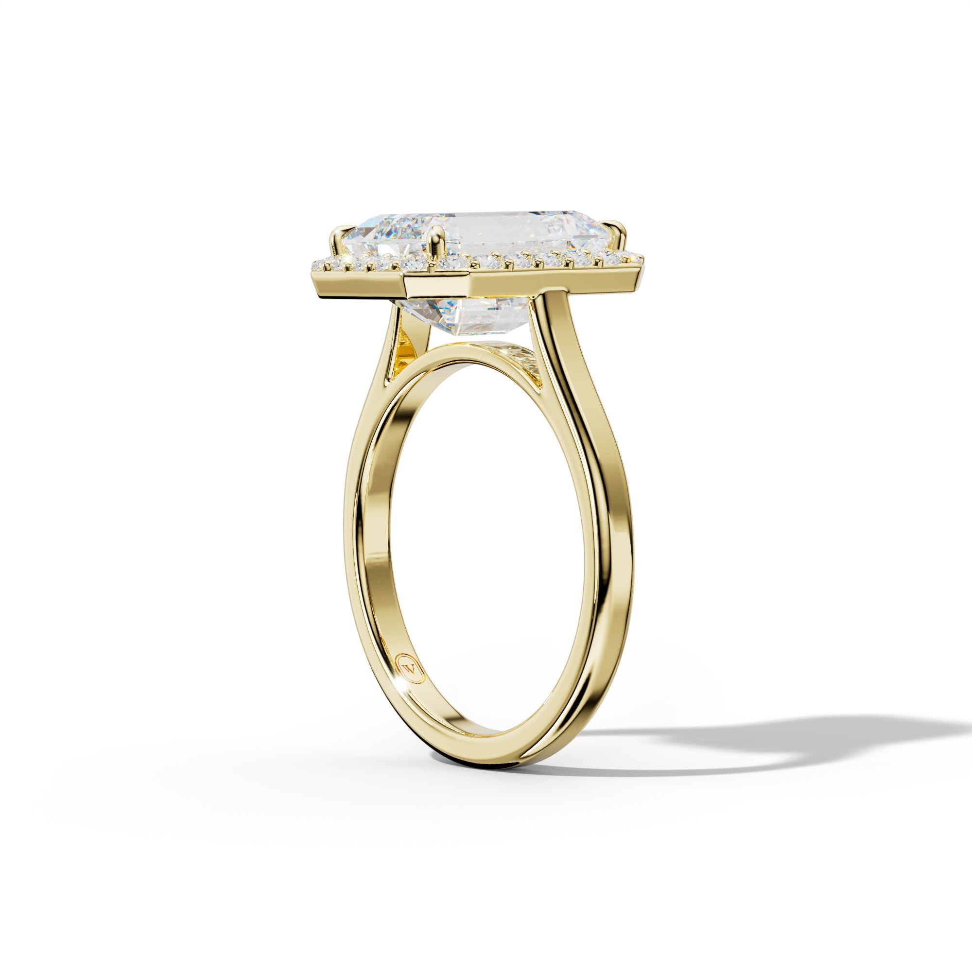 Josephine Emerald Cut Engagement Ring