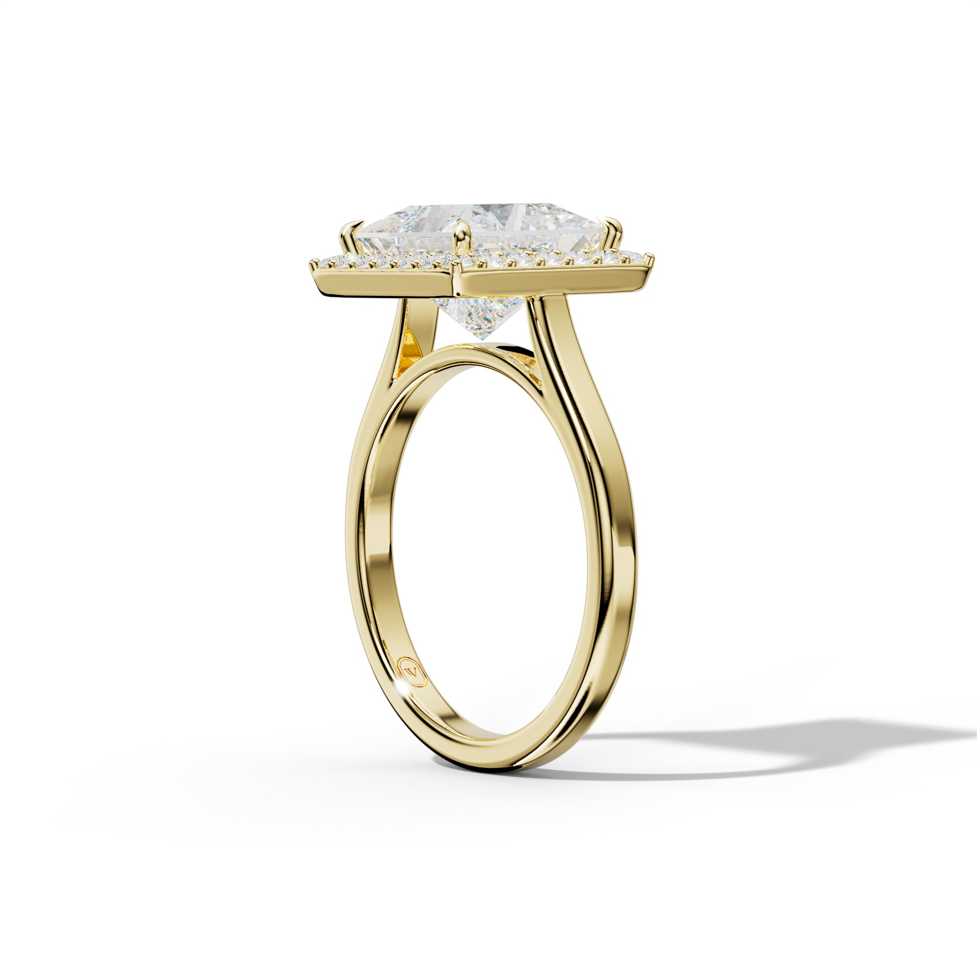 Josephine Princess Cut Engagement Ring