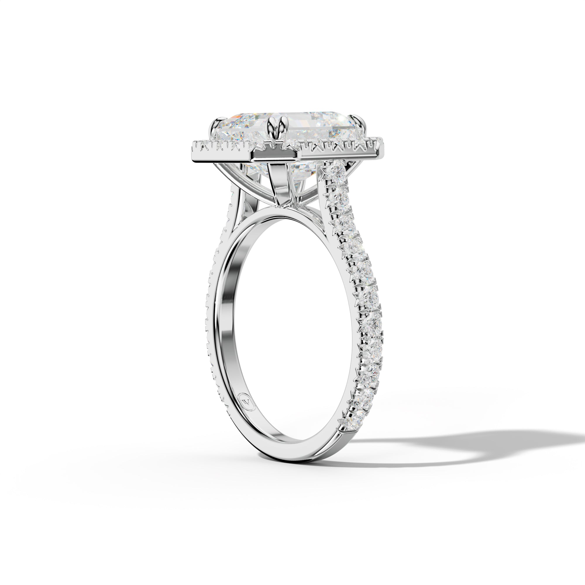 Adeline Asscher Cut  Engagement Ring