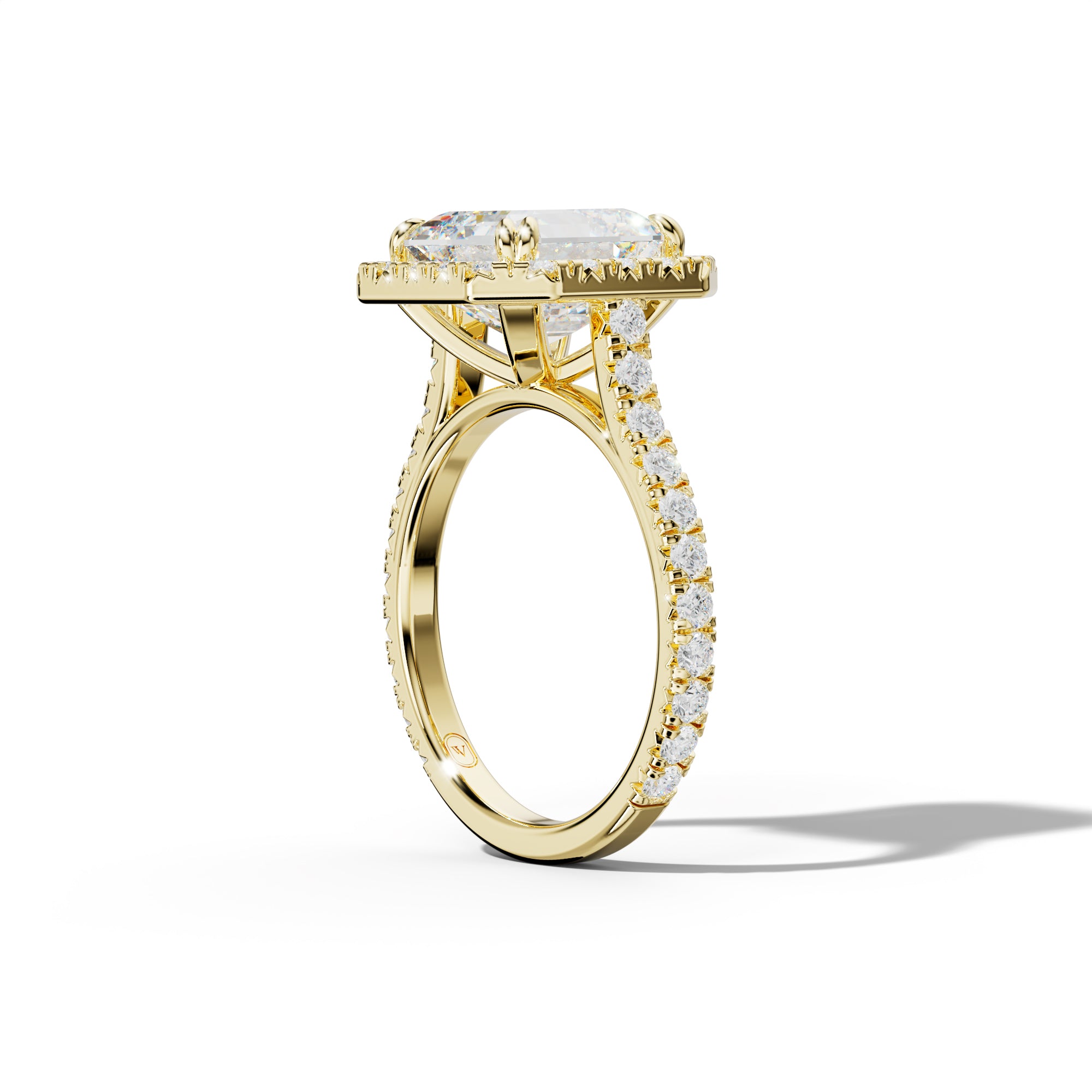 Adeline Asscher Cut  Engagement Ring