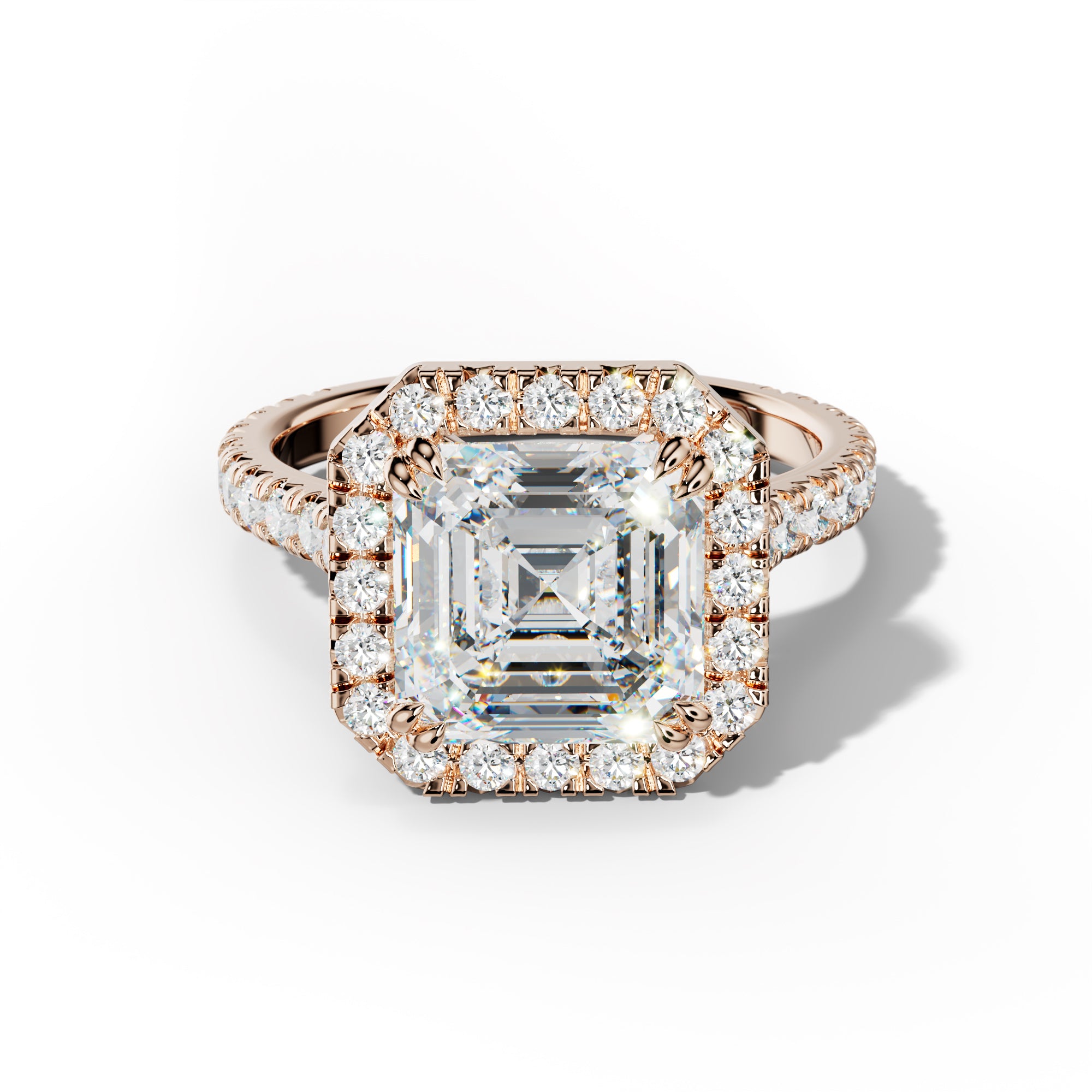 Adeline Asscher Cut  Engagement Ring