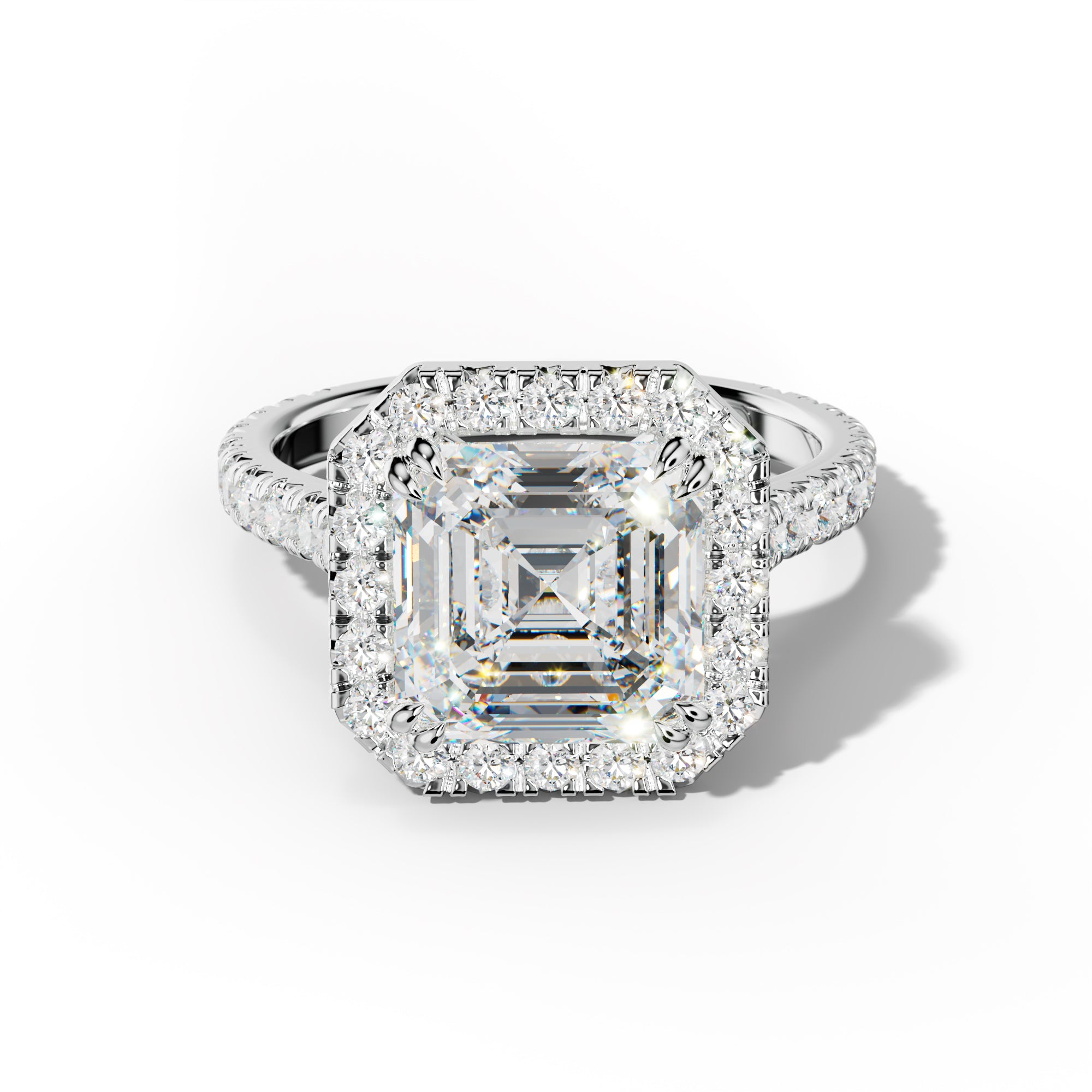 Adeline Asscher Cut  Engagement Ring