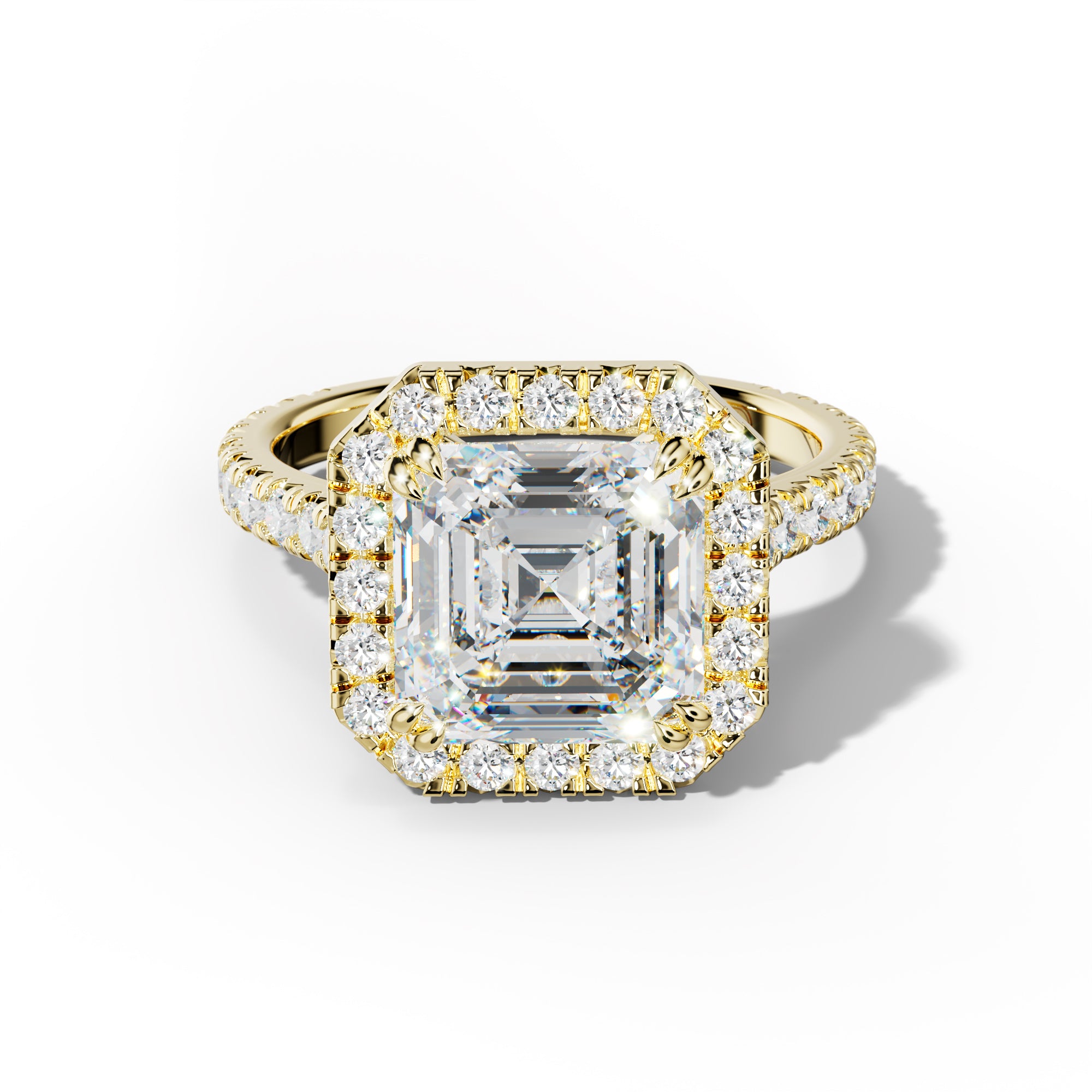 Adeline Asscher Cut  Engagement Ring