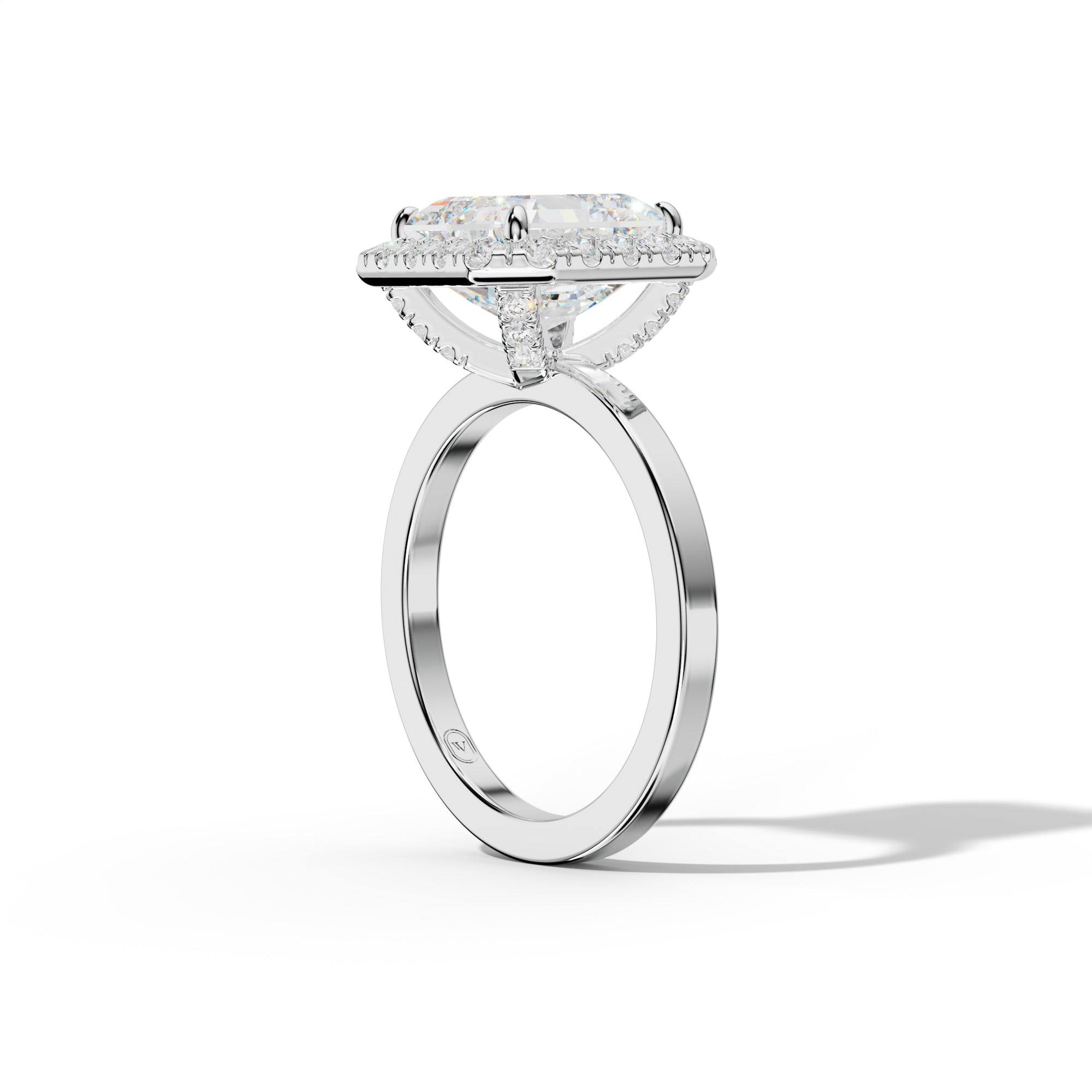 Lila Asscher Cut  Engagement Ring