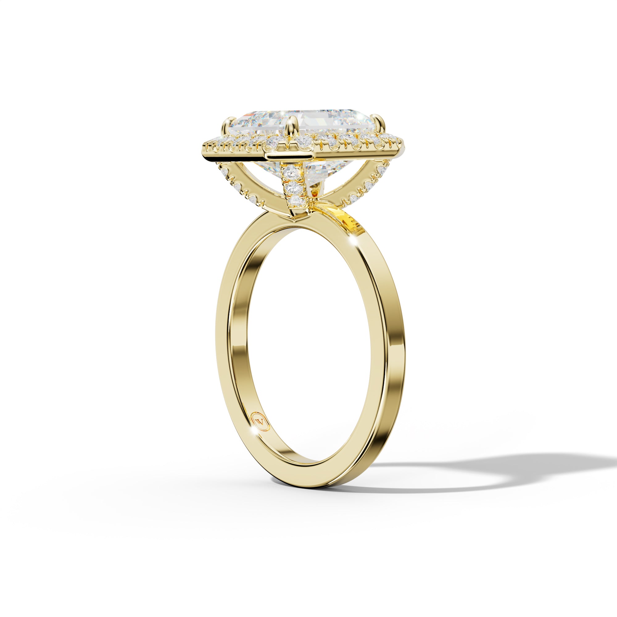 Lila Asscher Cut  Engagement Ring