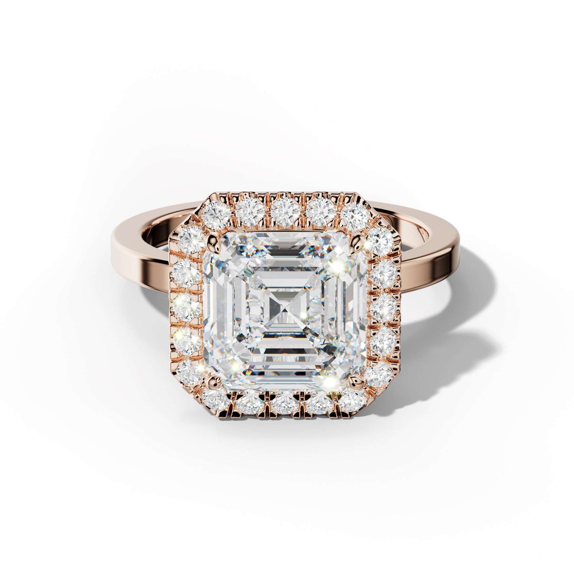 Lila Asscher Cut  Engagement Ring