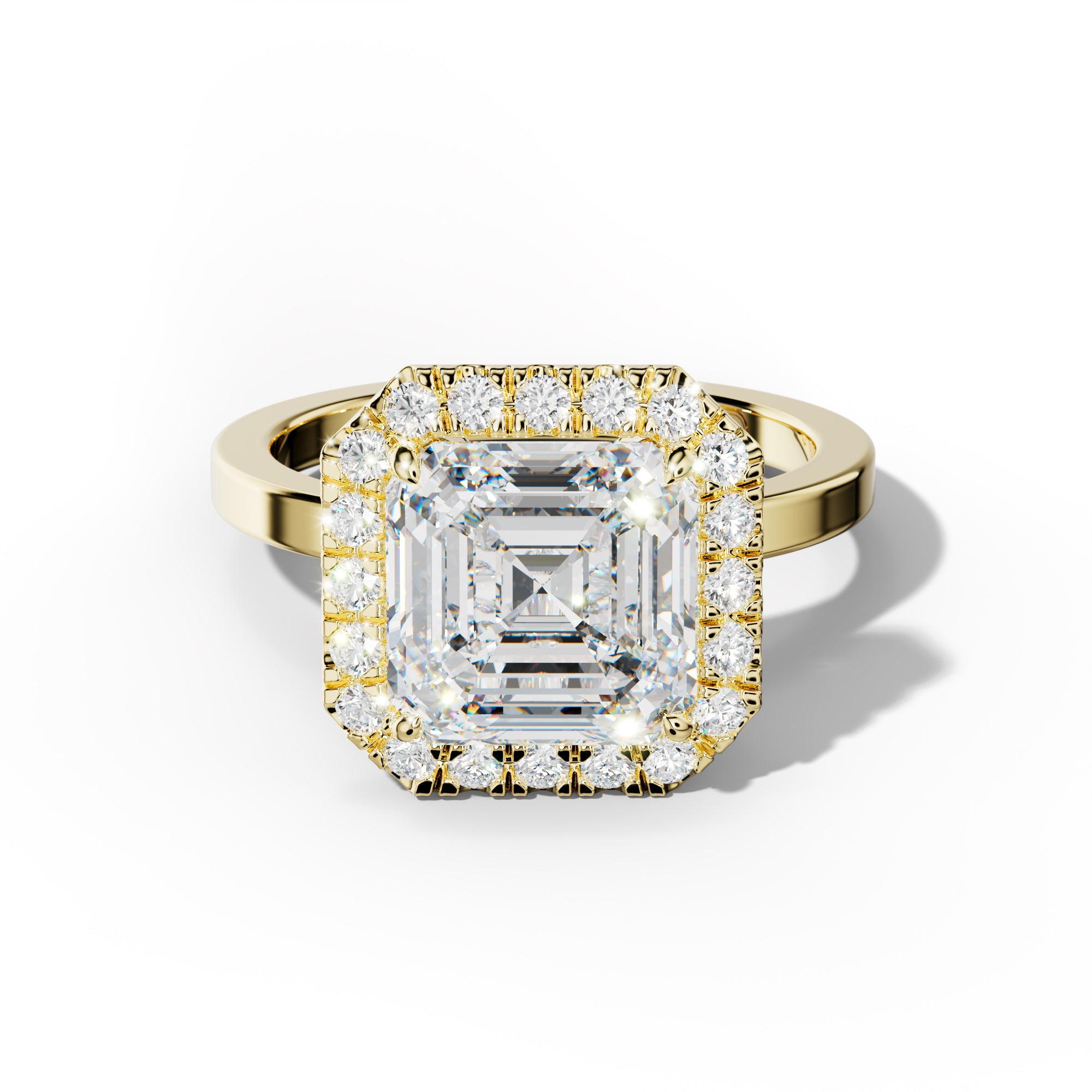 Lila Asscher Cut  Engagement Ring