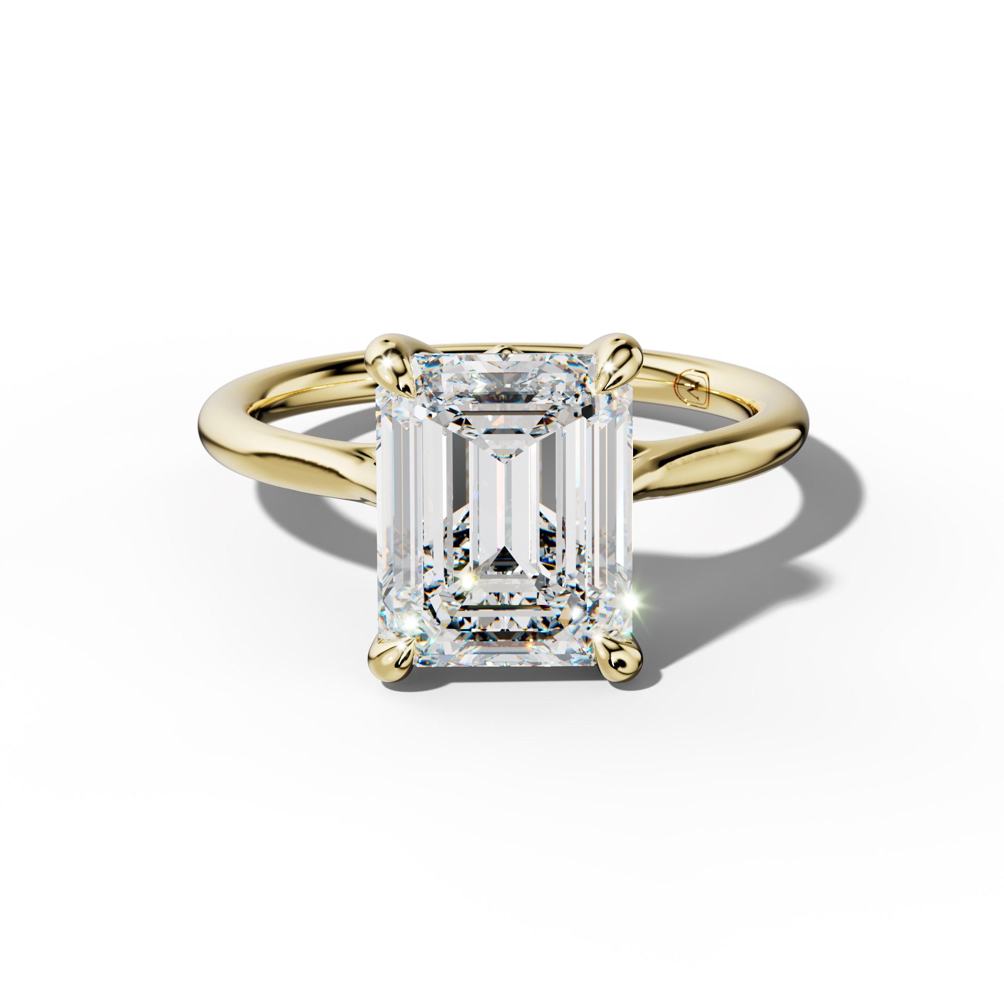 Yuna Emerald Cut Engagement Ring