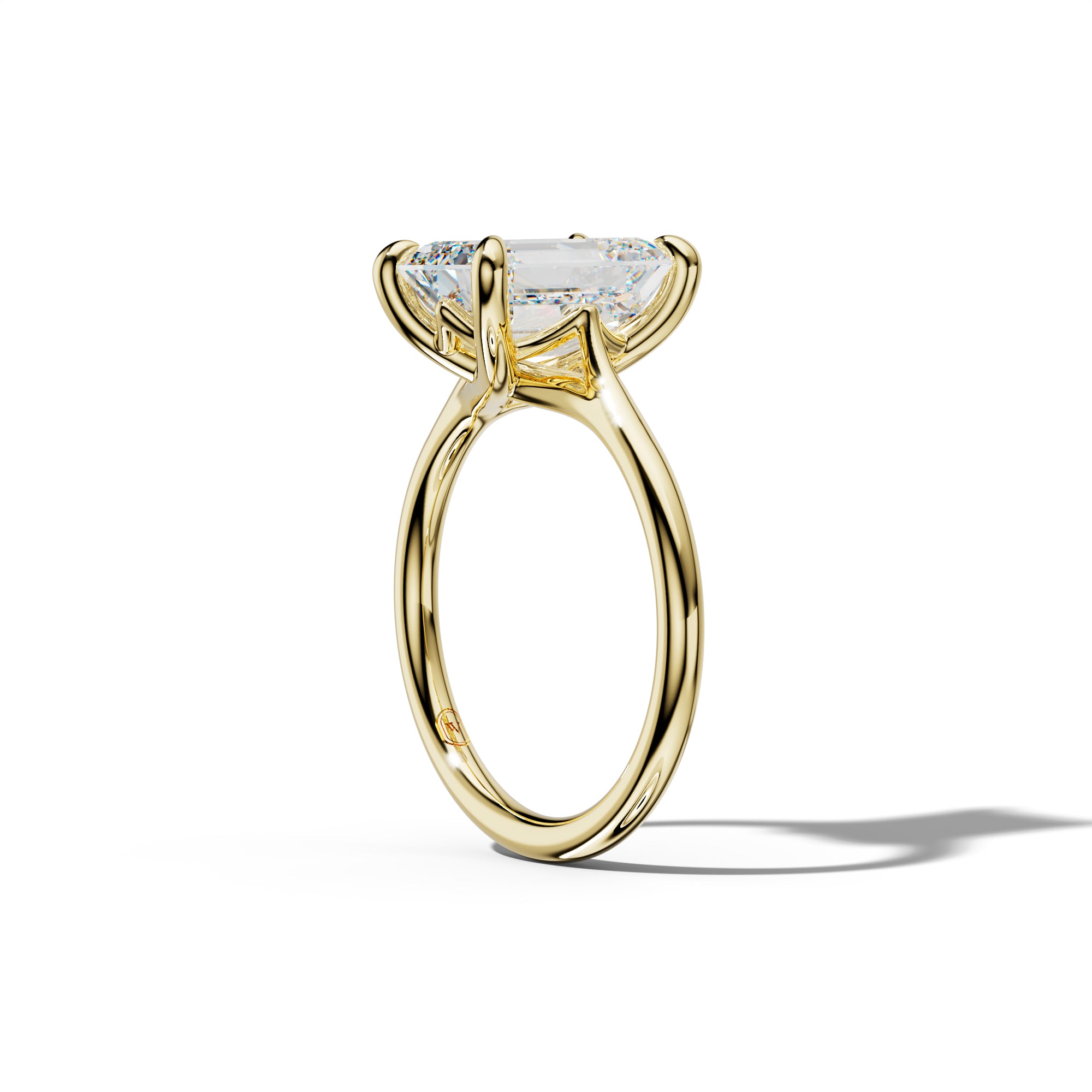 Yuna Emerald Cut Engagement Ring