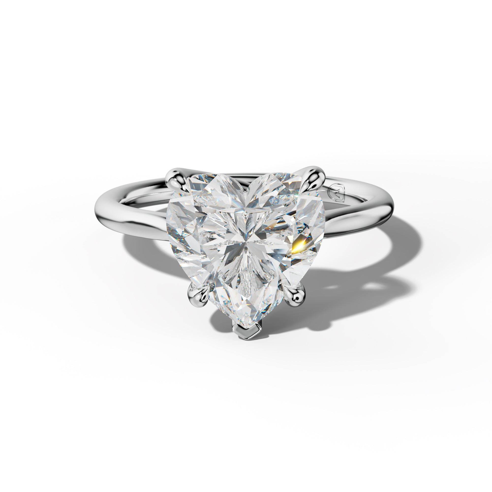 Yuna Heart Diamond Engagement Ring