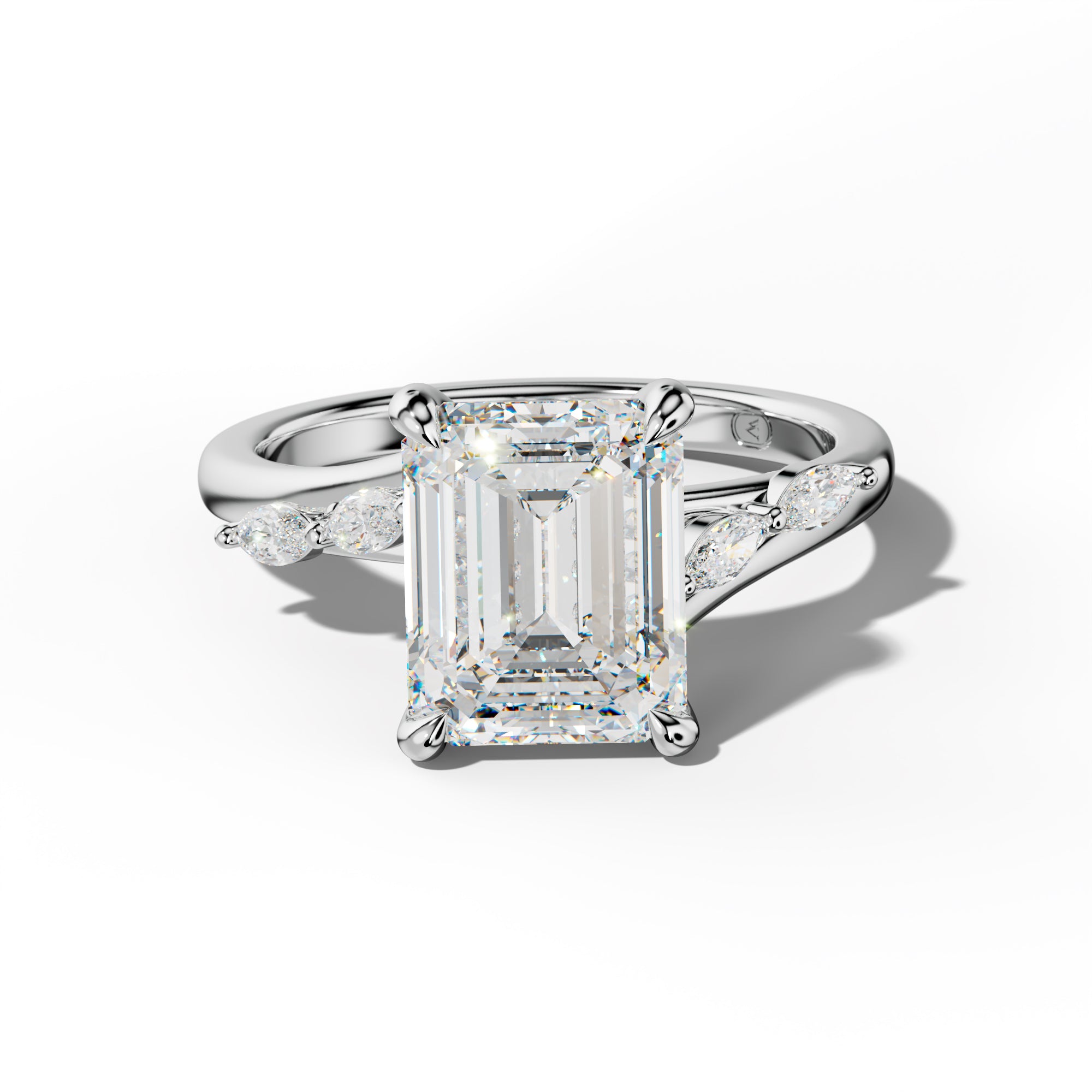 Jennie Emerald Cut Engagement Ring