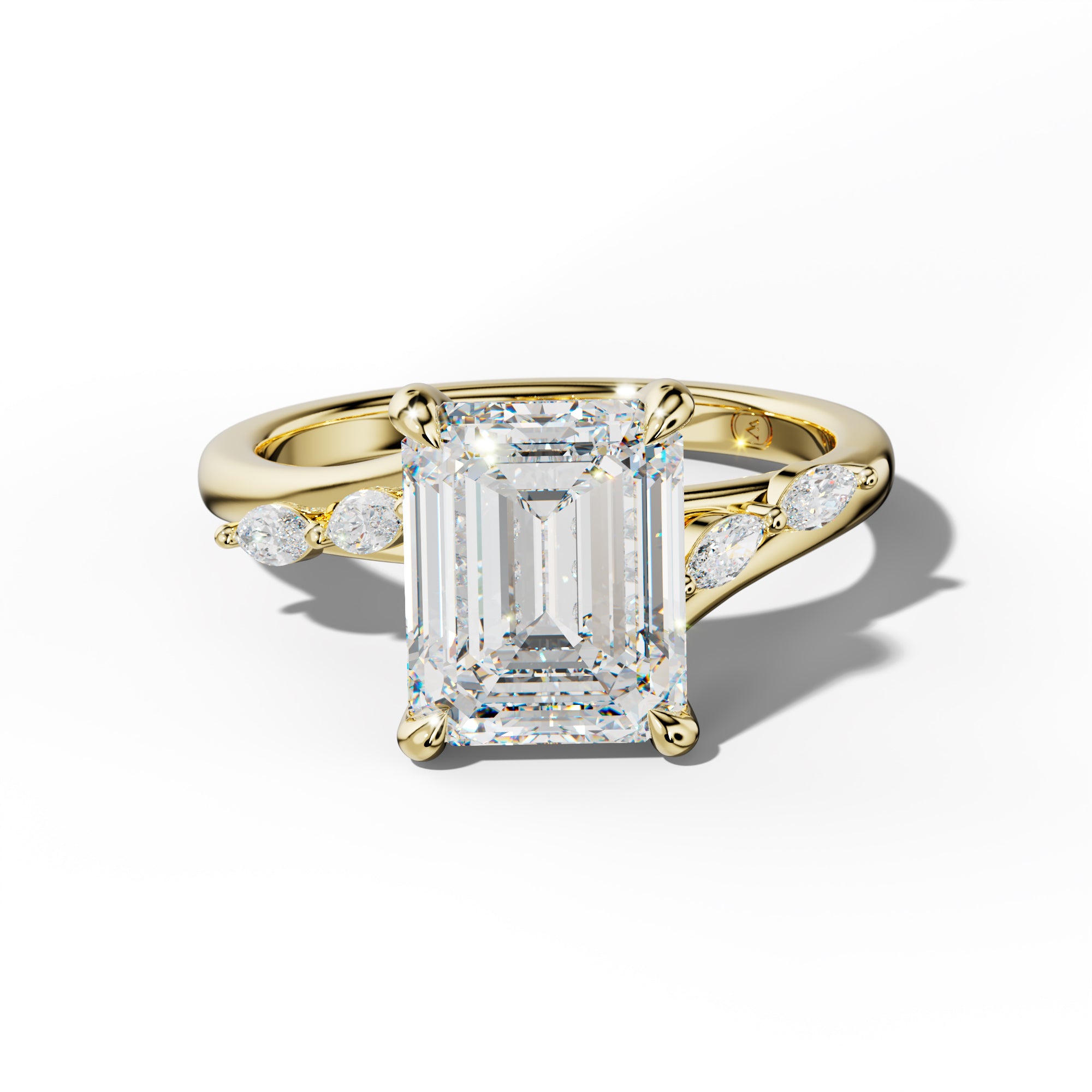 Jennie Emerald Cut Engagement Ring