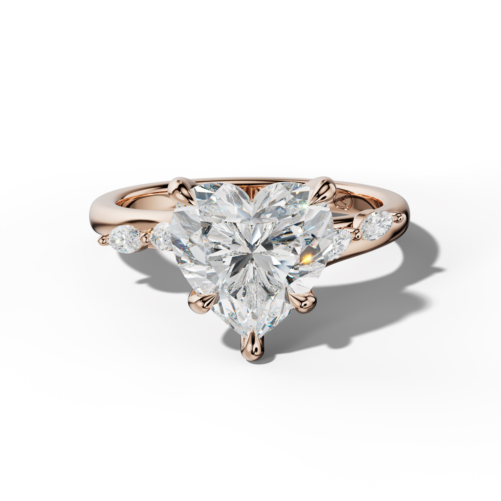 Jennie Heart Diamond Engagement Ring