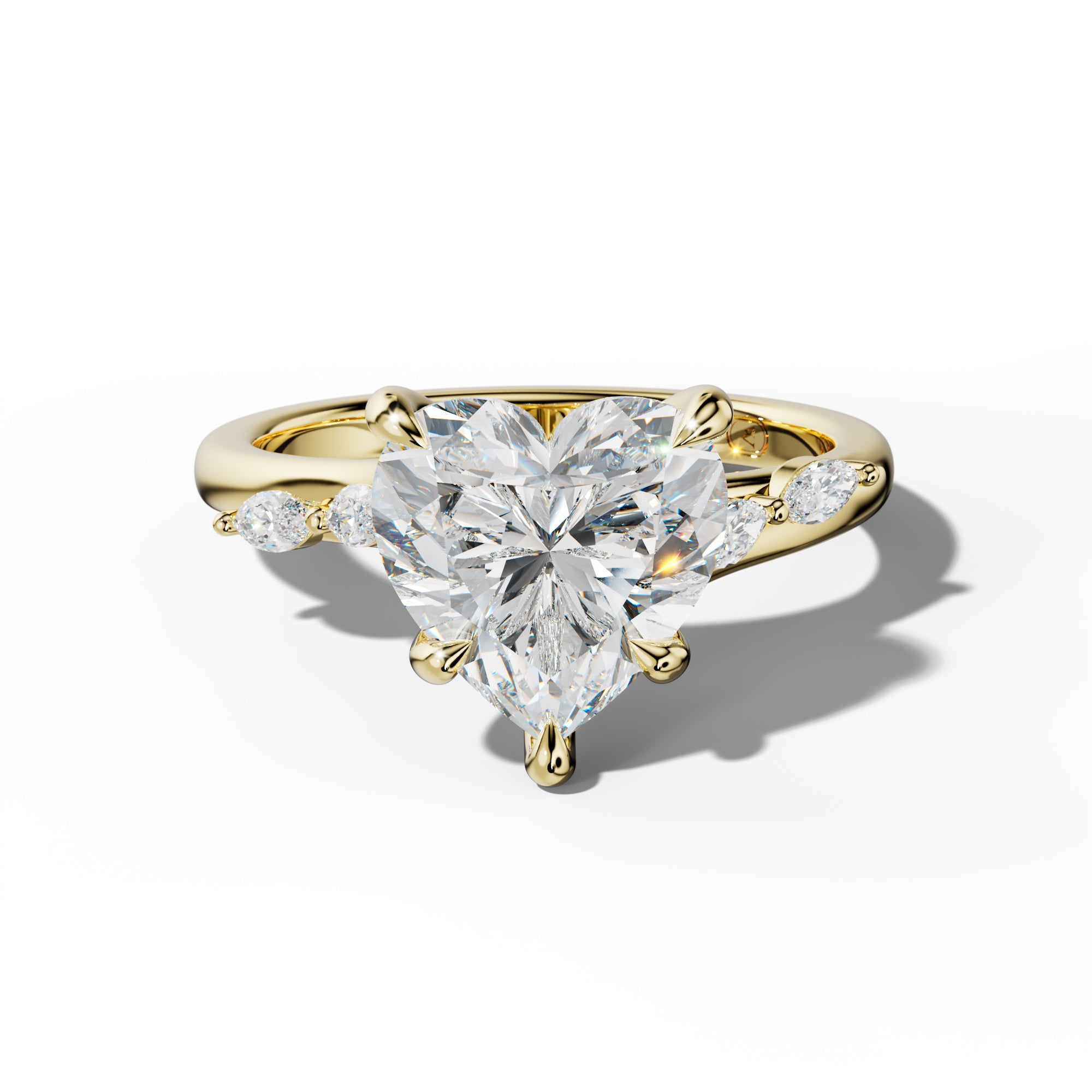 Jennie Heart Diamond Engagement Ring