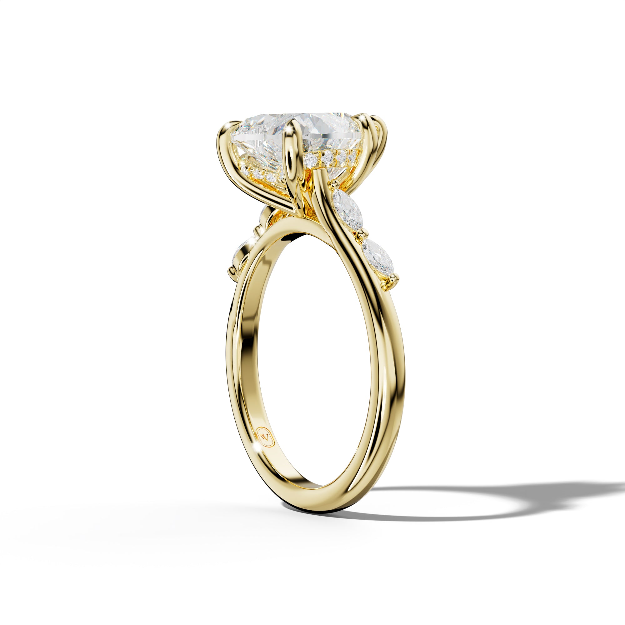 Jennie Heart Diamond Engagement Ring