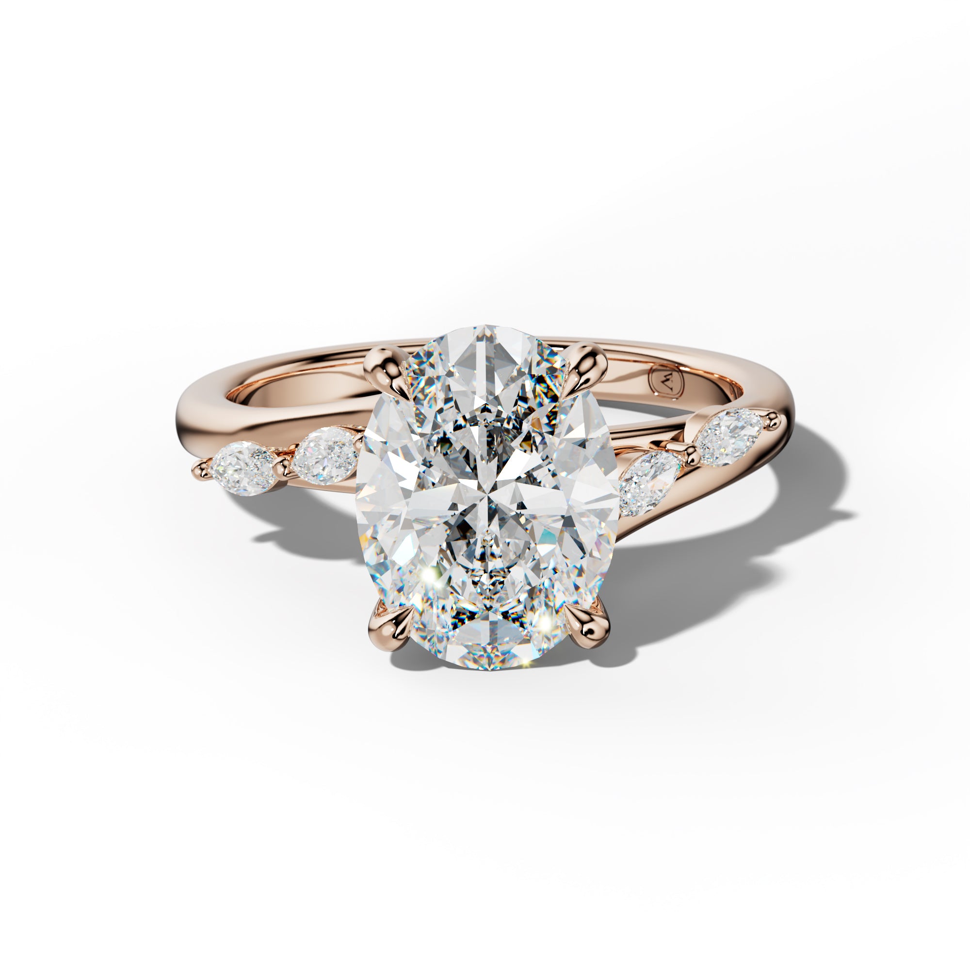 Jennie Oval Diamond Engagement Ring