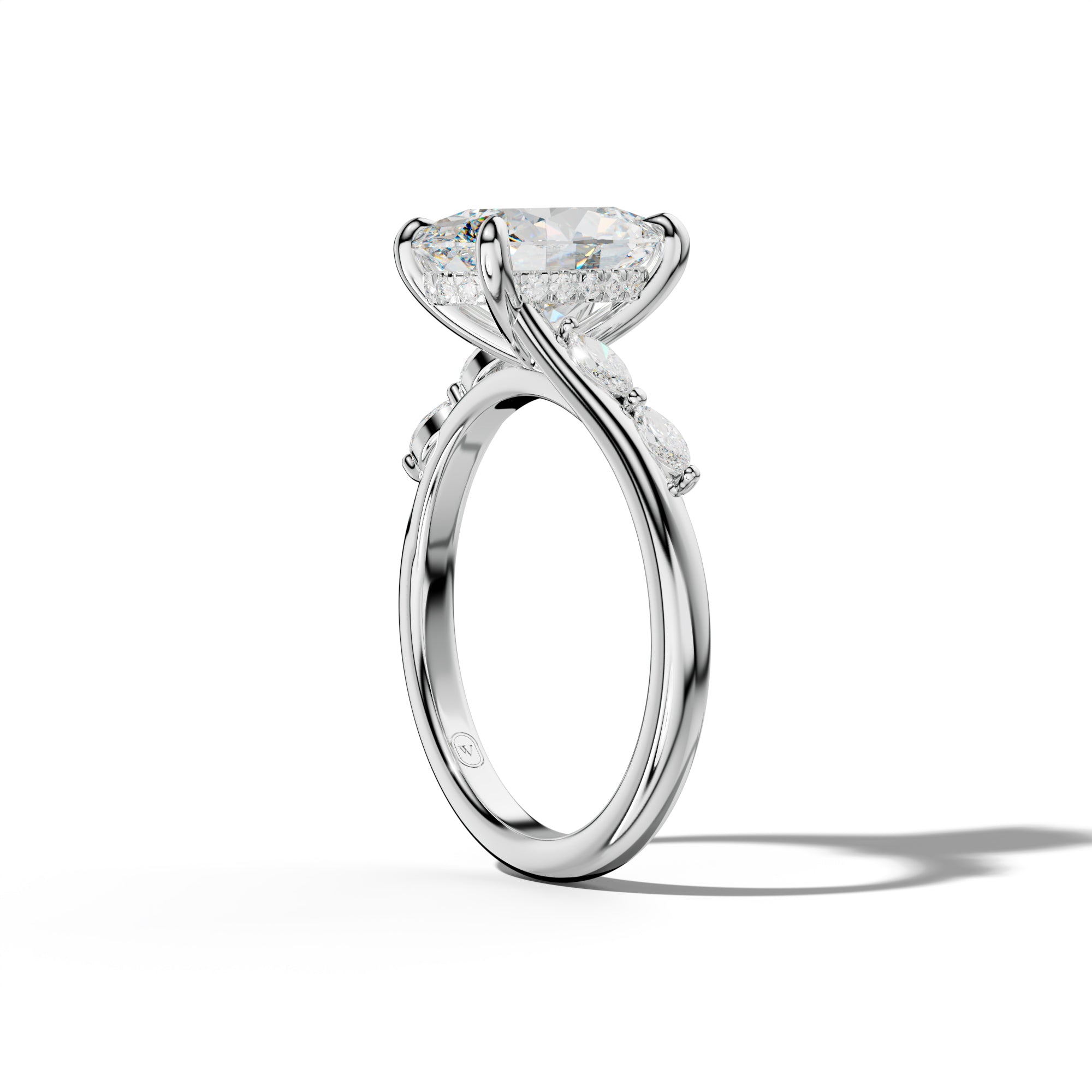 Jennie Oval Diamond Engagement Ring