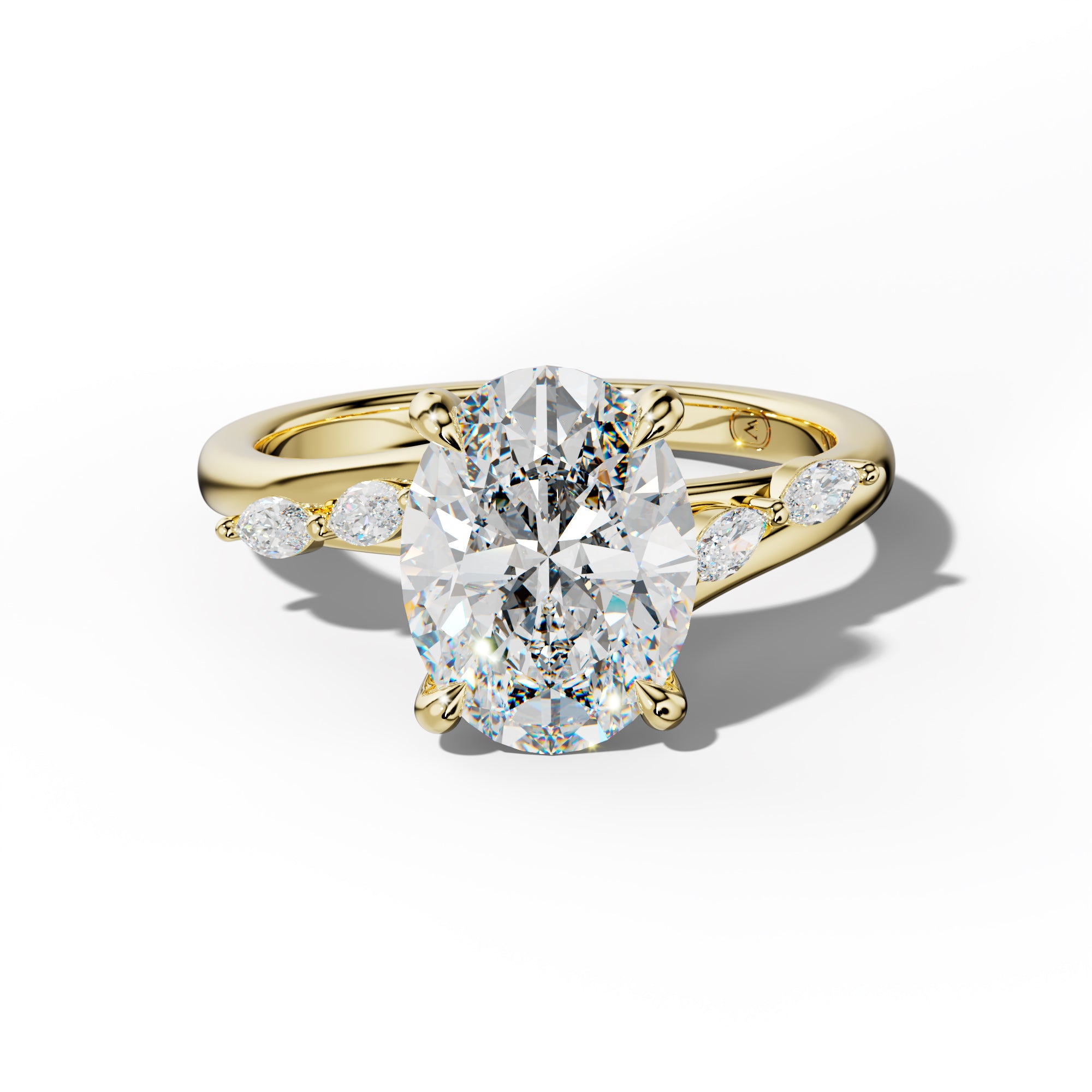 Jennie Oval Diamond Engagement Ring