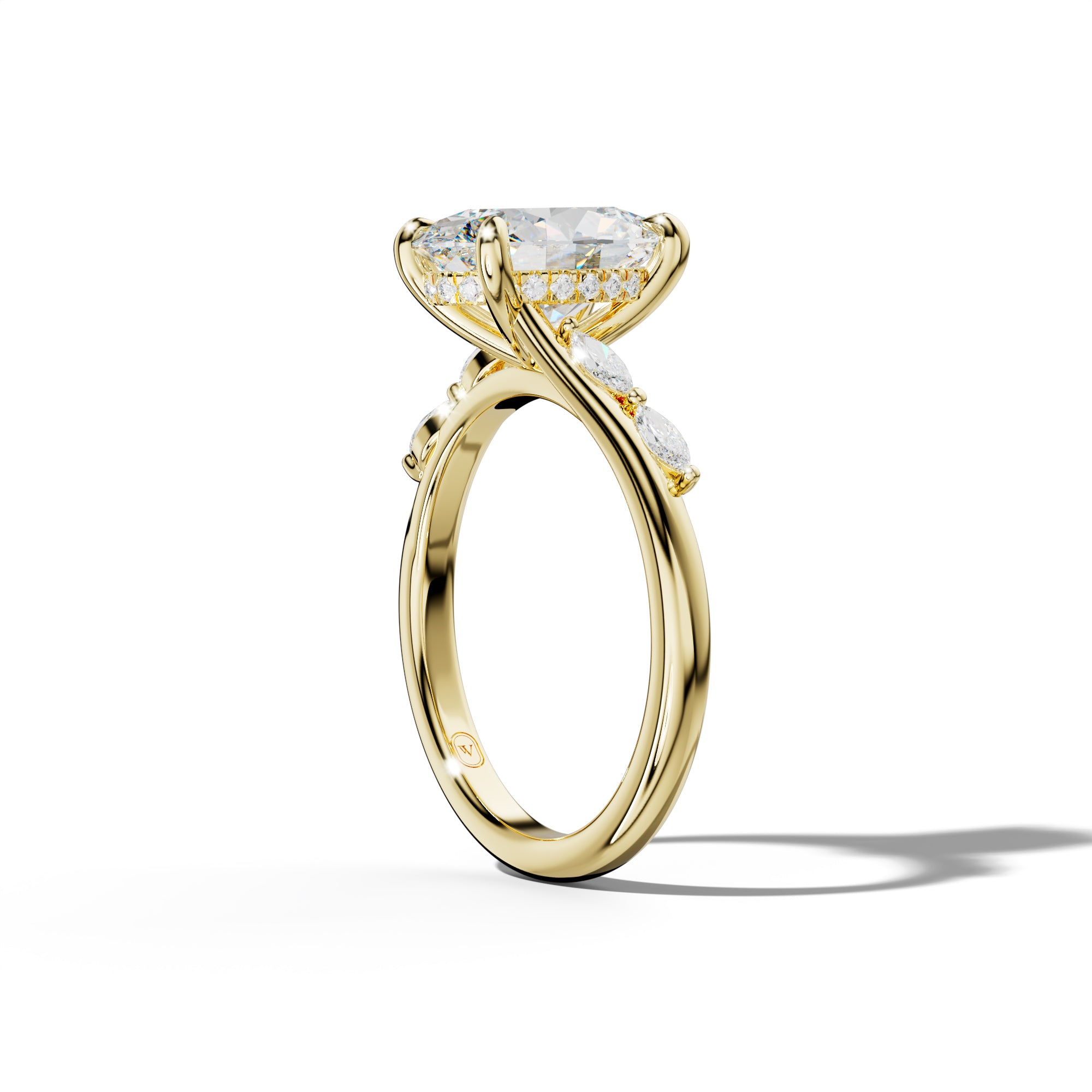 Jennie Oval Diamond Engagement Ring