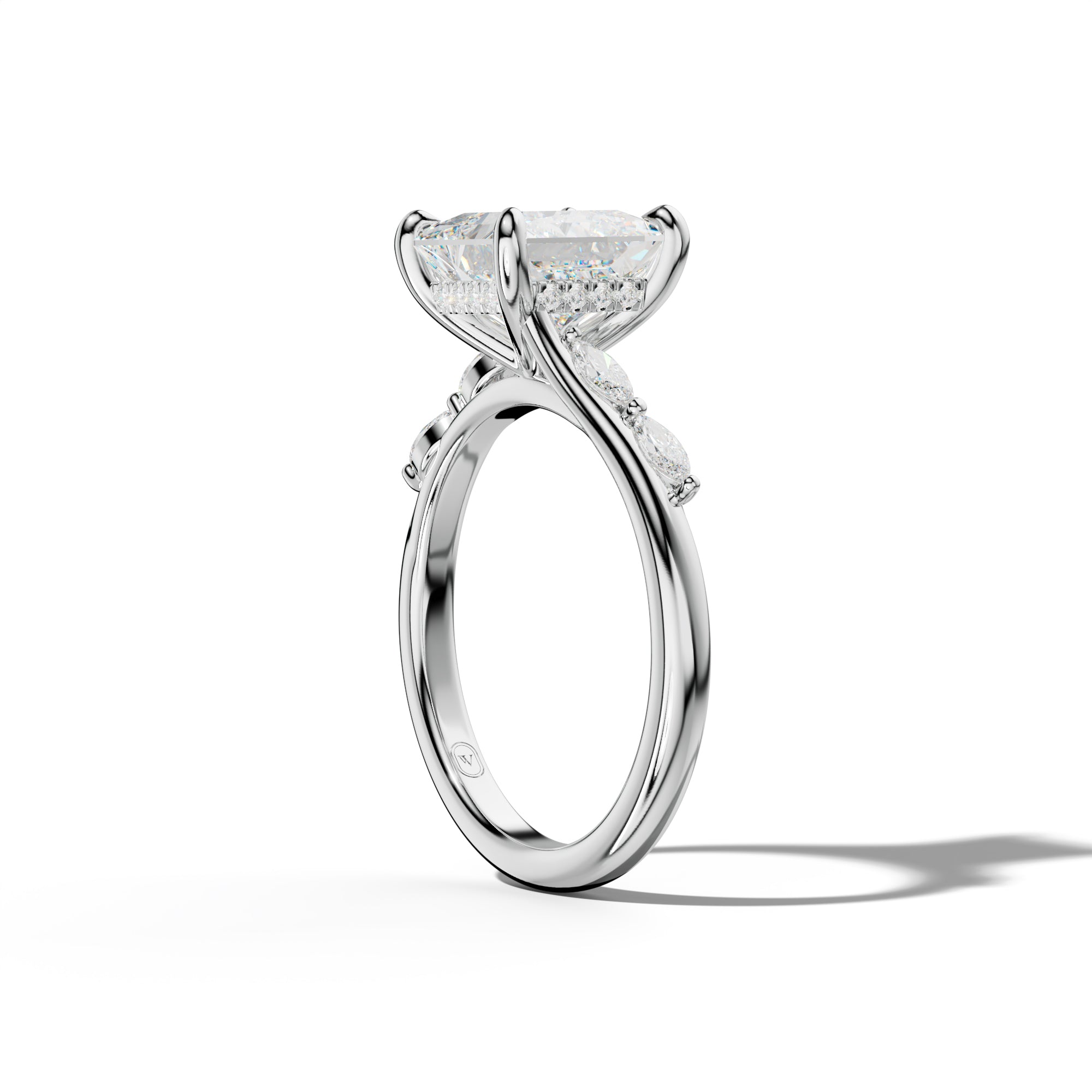 Jennie Princess Cut Engagement Ring