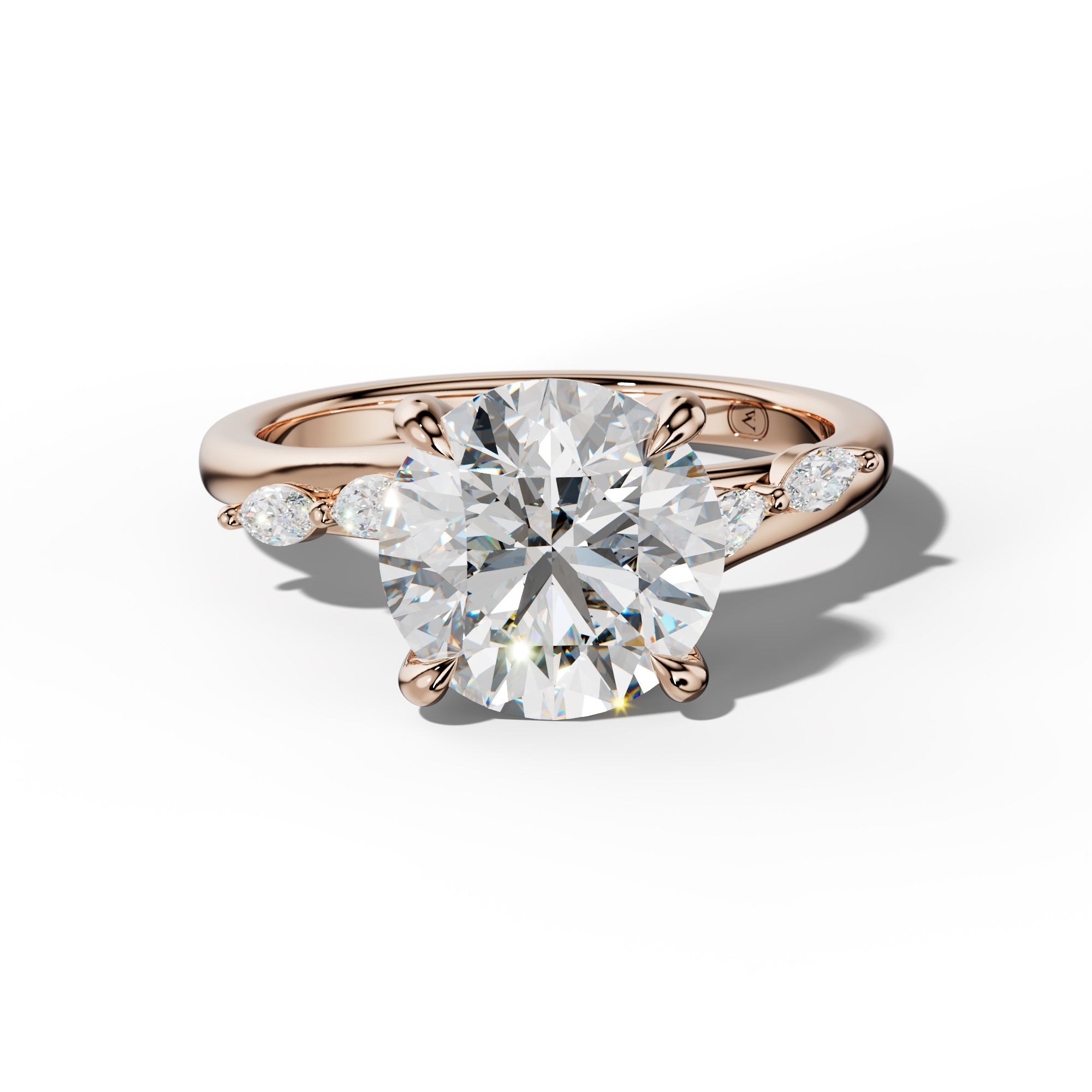 Jennie Round Diamond Engagement Ring