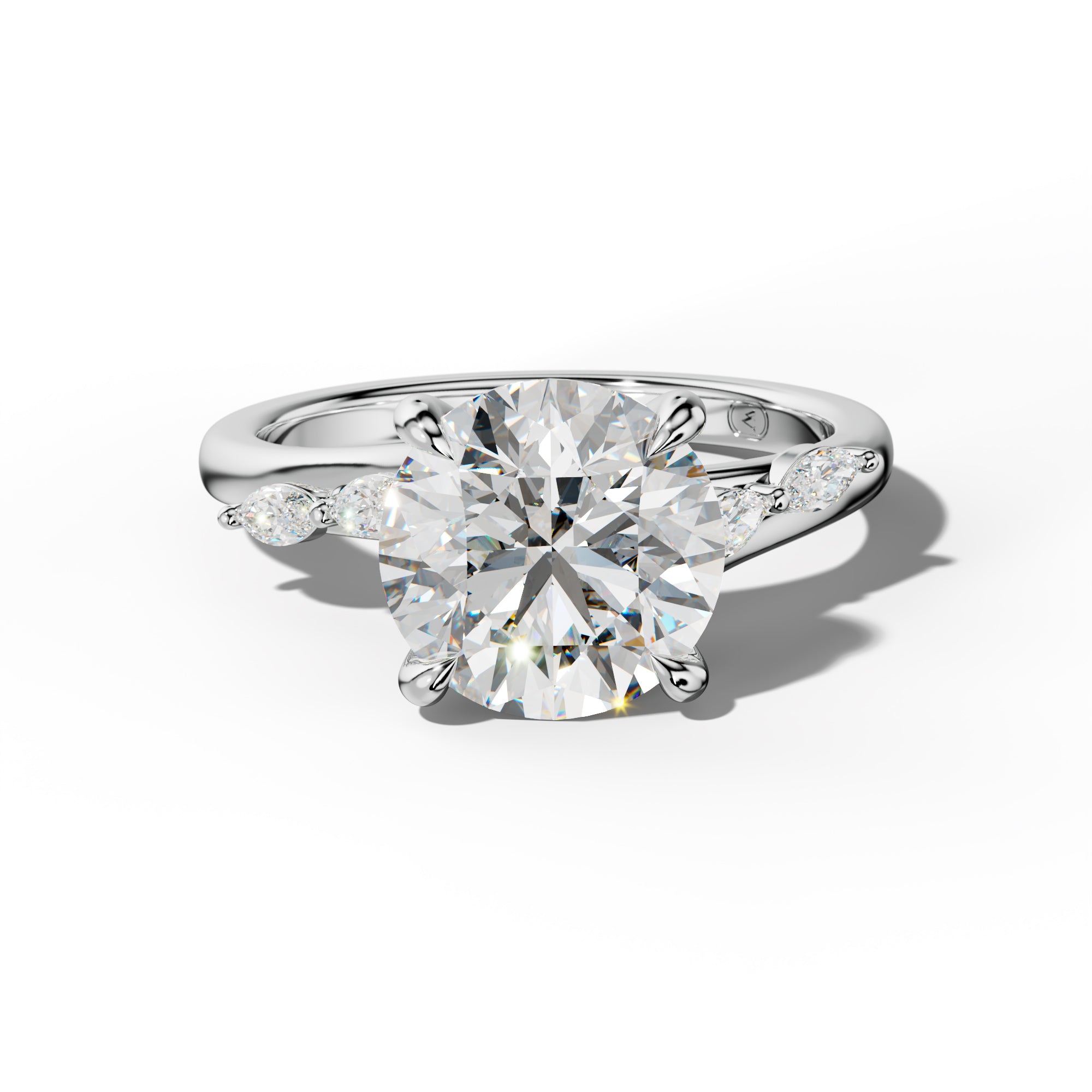 Jennie Round Diamond Engagement Ring