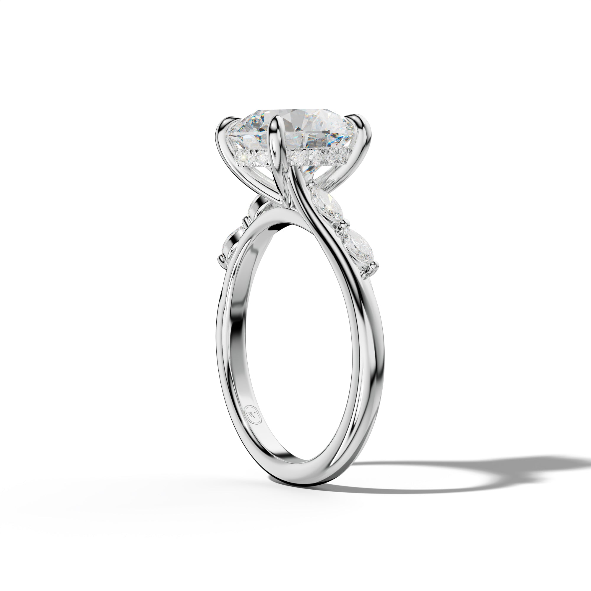 Jennie Round Diamond Engagement Ring