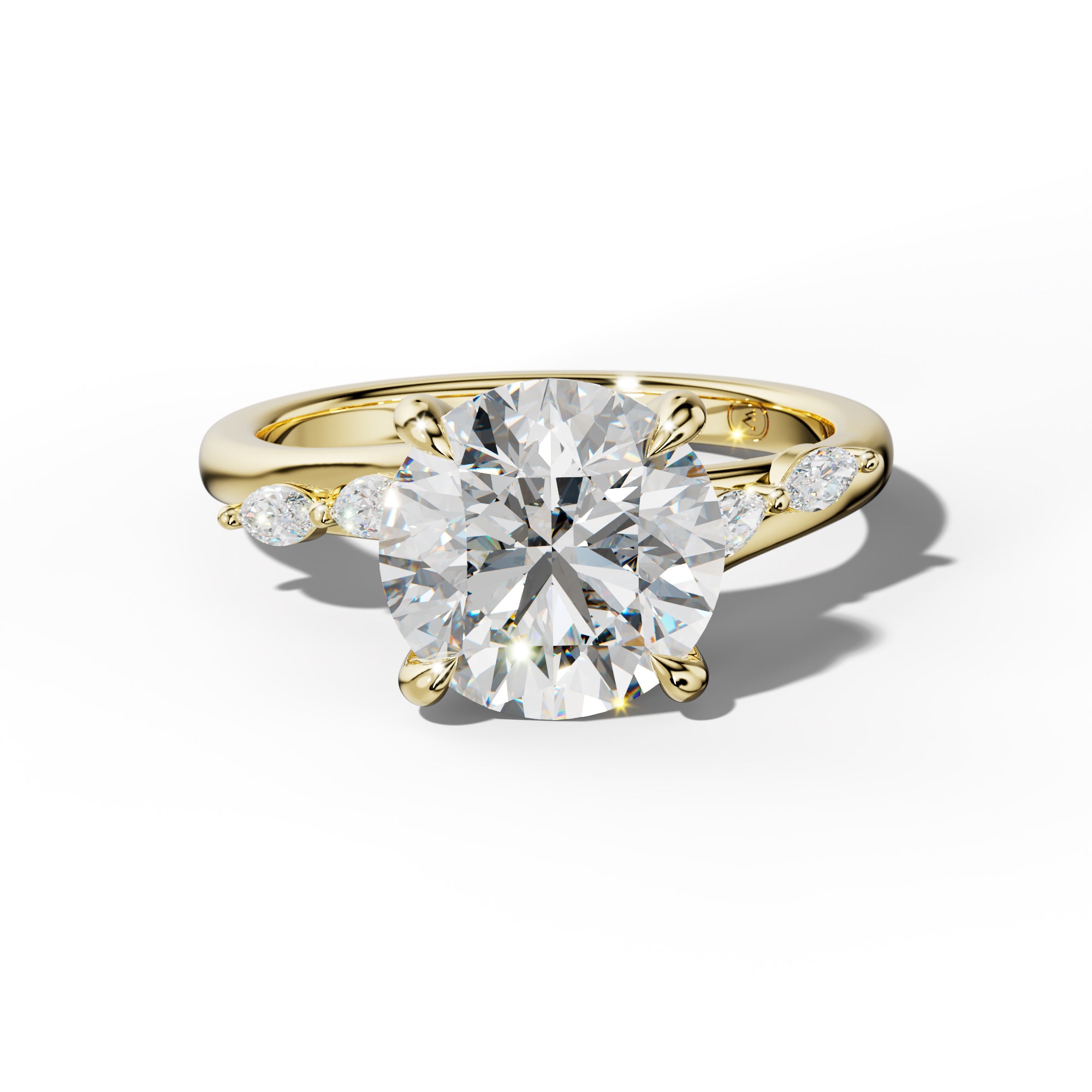 Jennie Round Diamond Engagement Ring