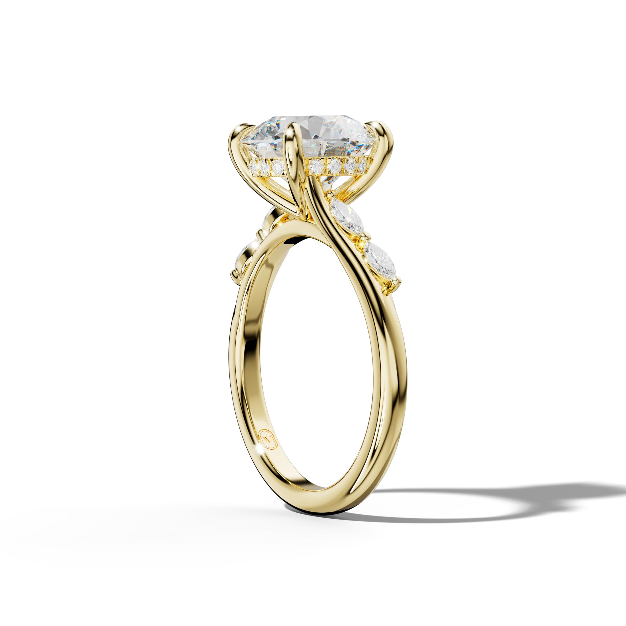 Jennie Round Diamond Engagement Ring
