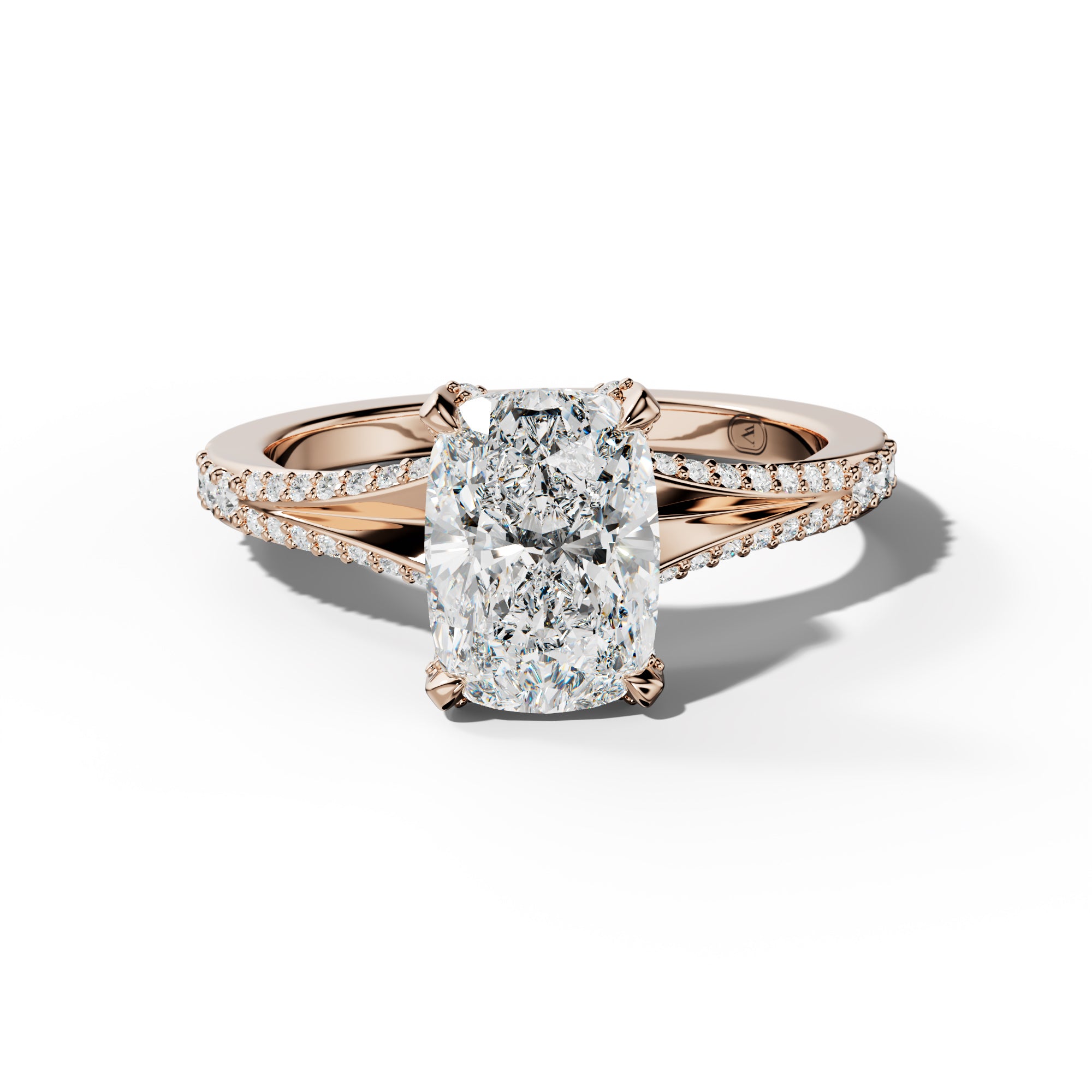 Samantha Elongated Cushion Diamond Engagement Ring