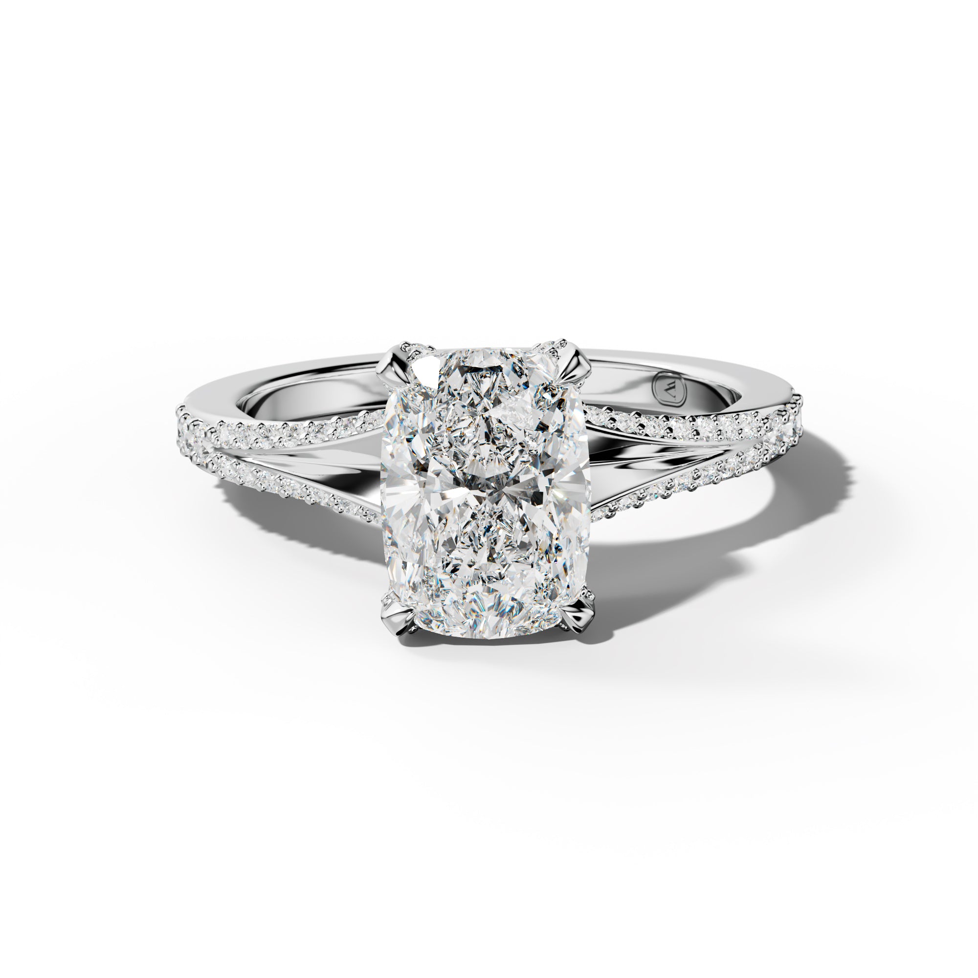 Samantha Elongated Cushion Diamond Engagement Ring
