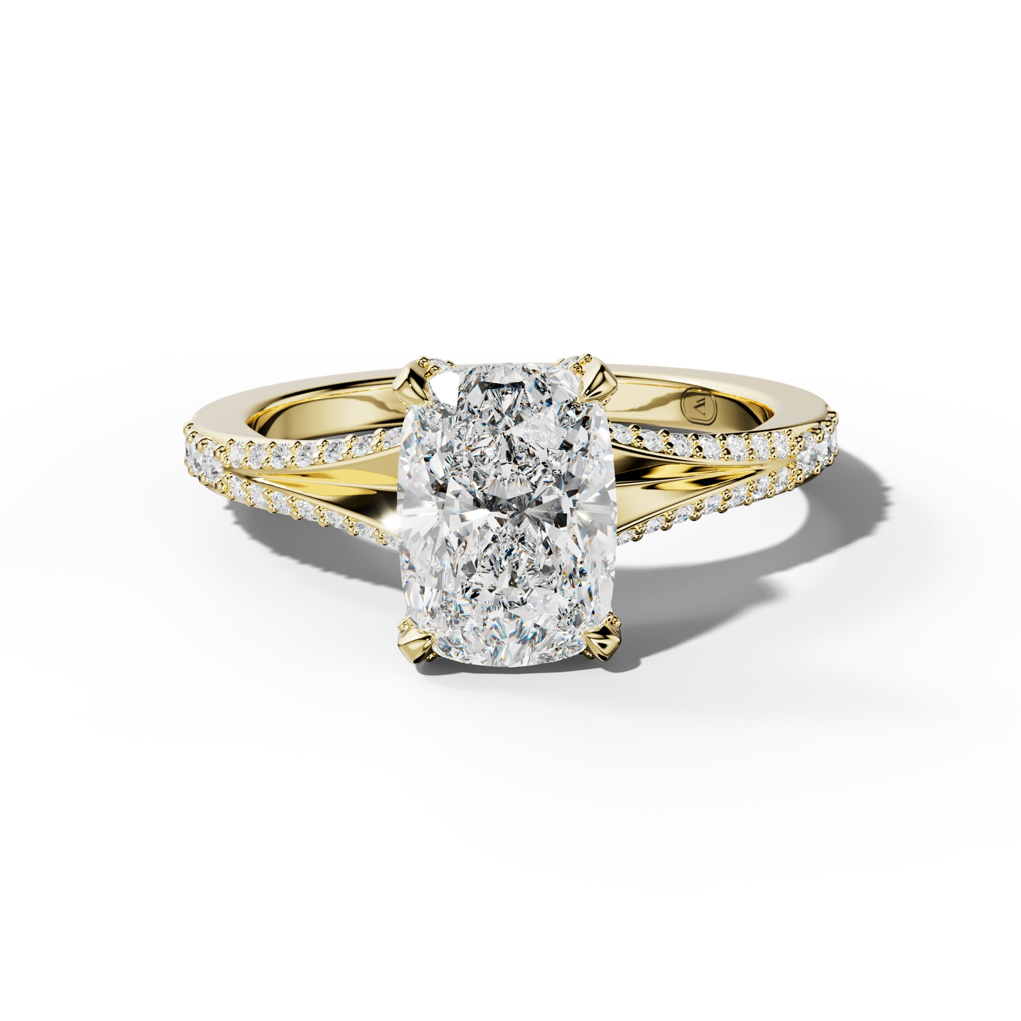 Samantha Elongated Cushion Diamond Engagement Ring