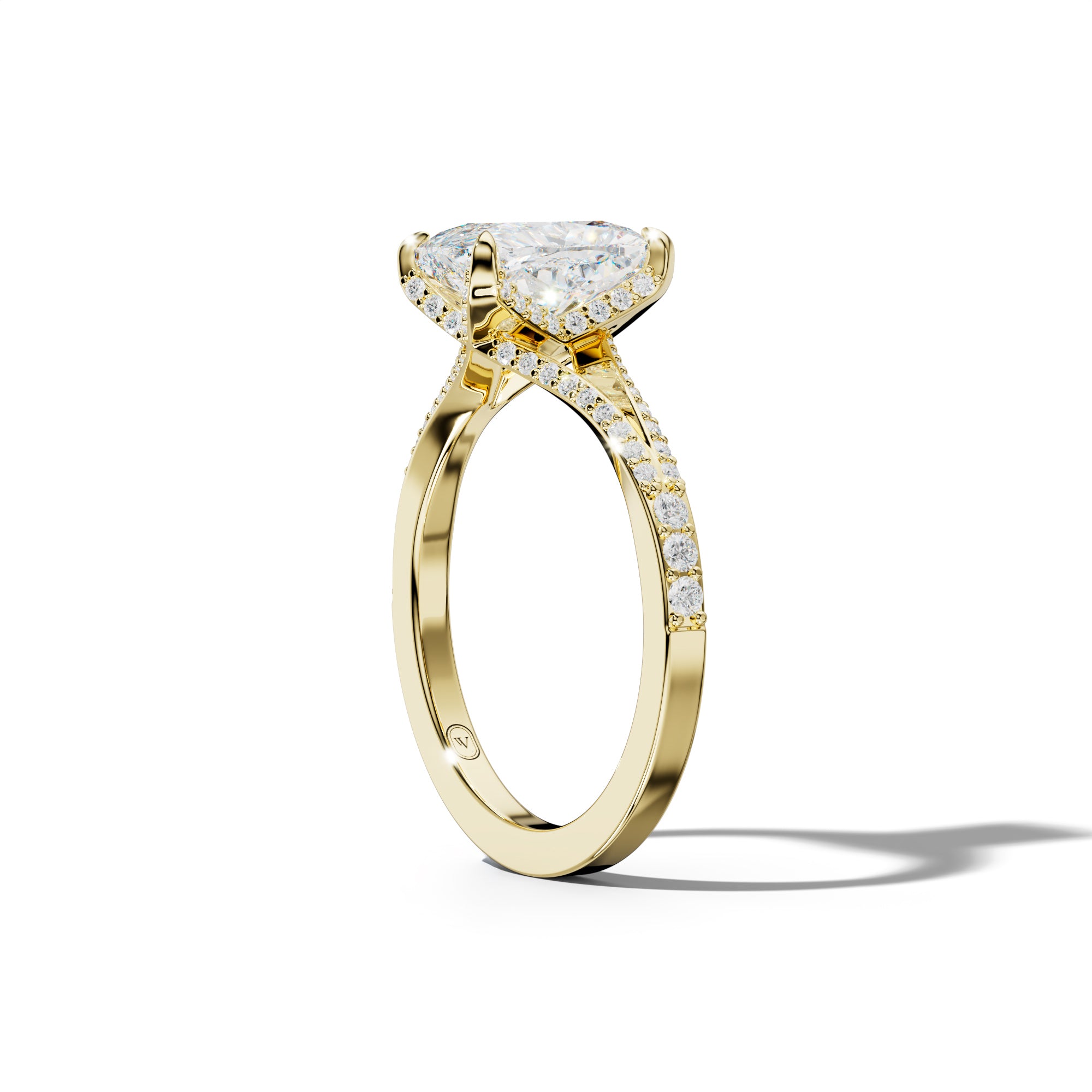 Samantha Elongated Cushion Diamond Engagement Ring