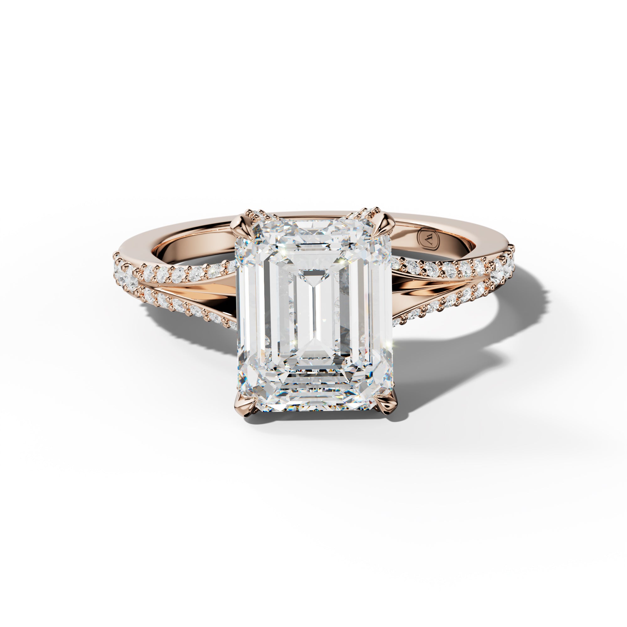 Samantha Emerald Cut Engagement Ring